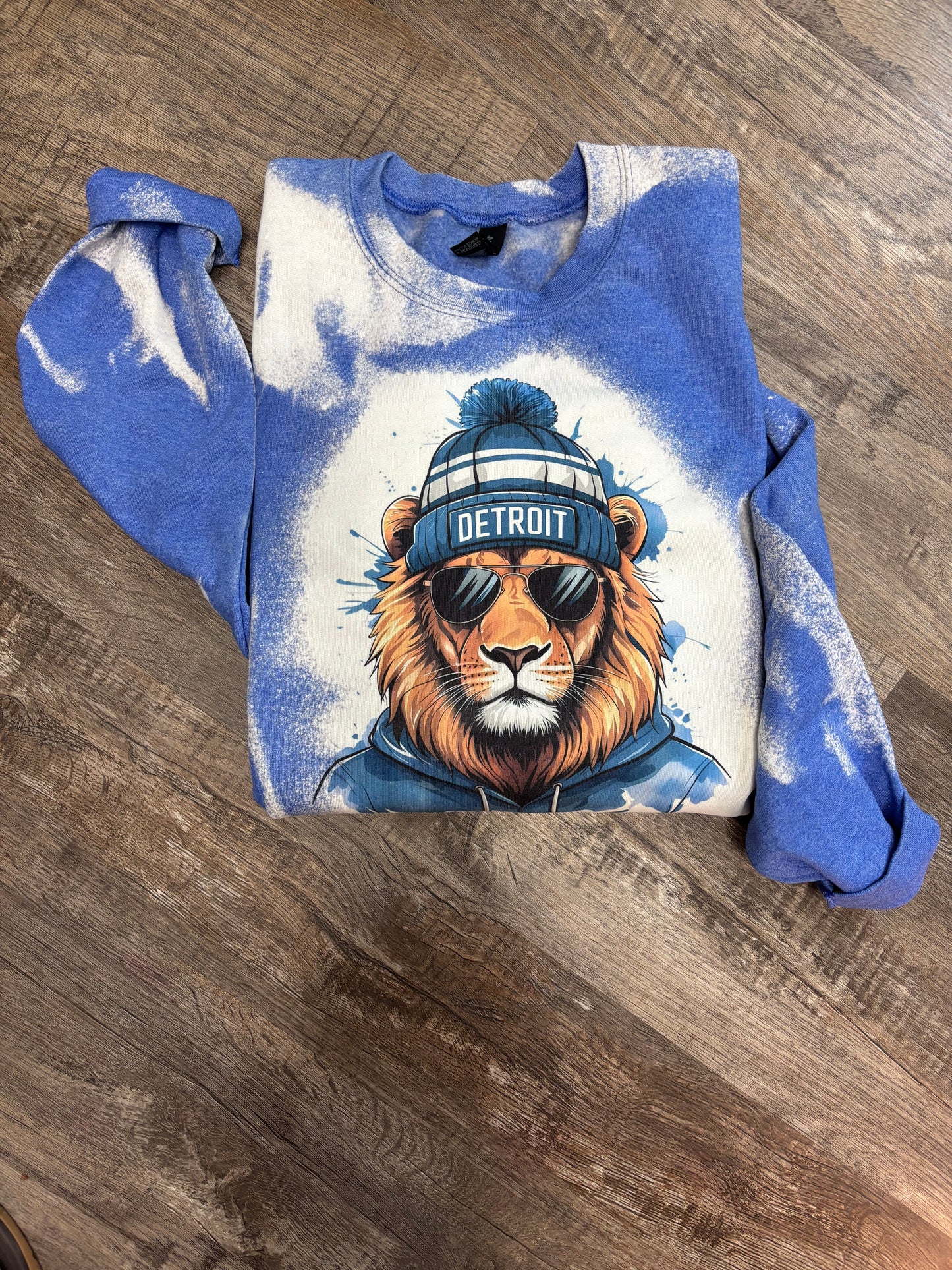Bleached Spirit Animal Football Crewnecks