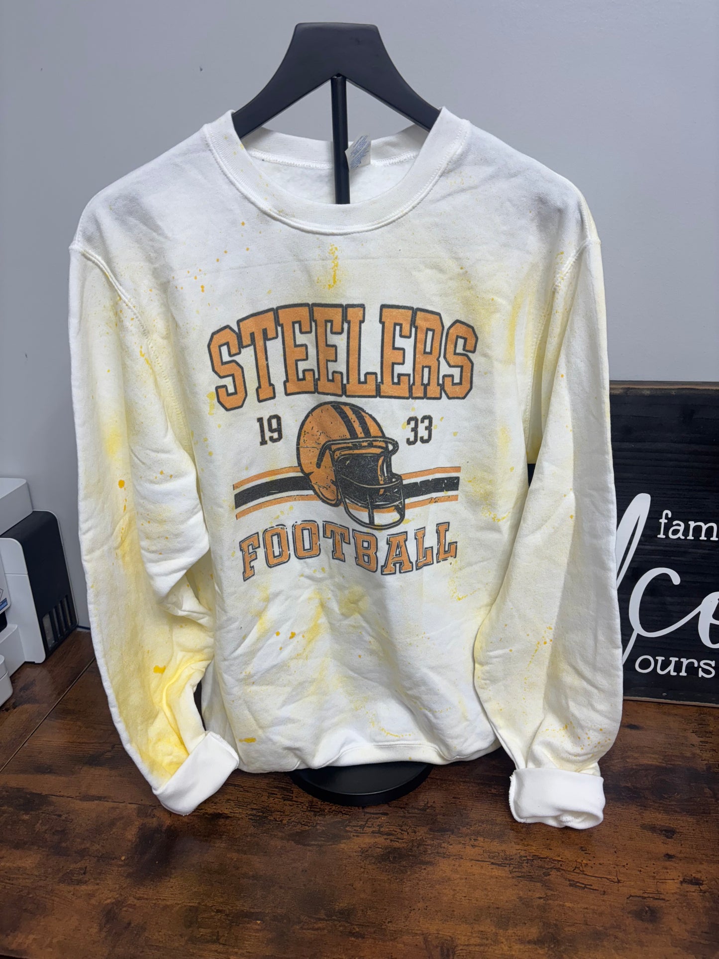 Vintage Football Hand Dyed Sweatshirts