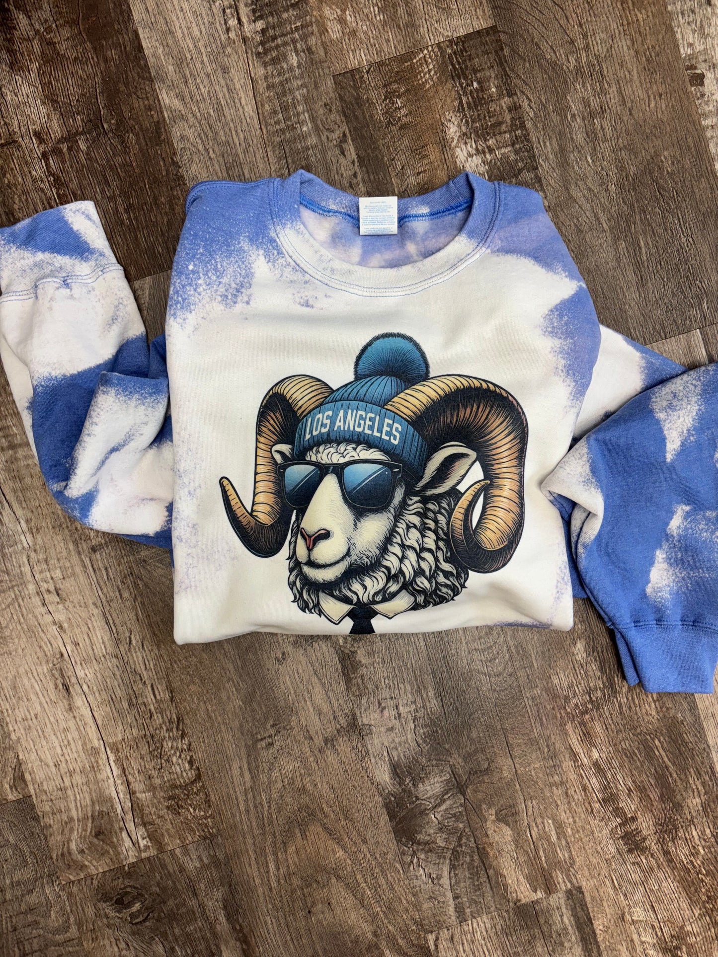 Bleached Spirit Animal Football Crewnecks