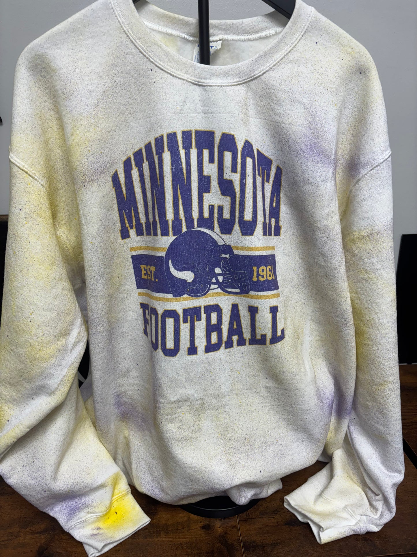 Vintage Football Hand Dyed Sweatshirts