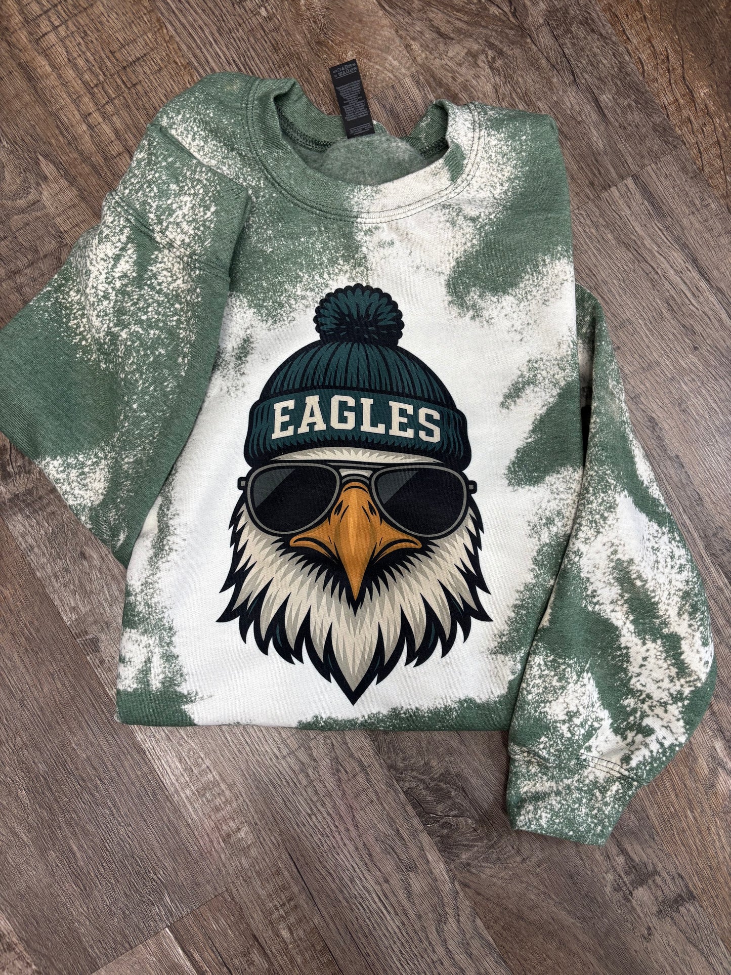 Bleached Spirit Animal Football Crewnecks