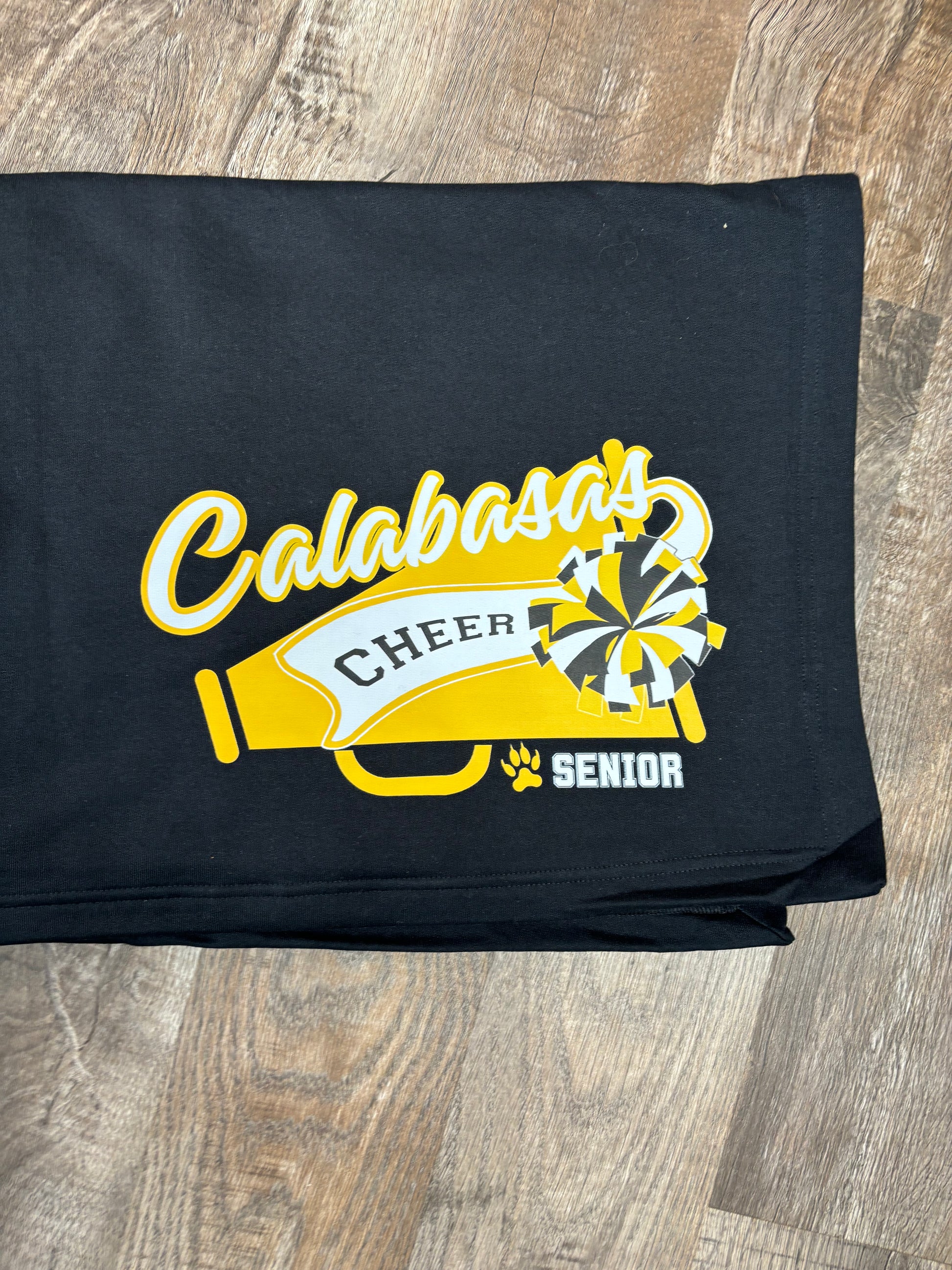 Custom cheer team blankets