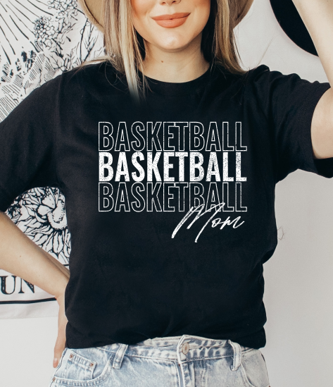 Personalized Basketball Mom Sweatshirt, Basketball Mom Gift, Kids Name Sweatshirt for Mom, Gift For Her, Game Day Sweatshirt,Basketball Mama