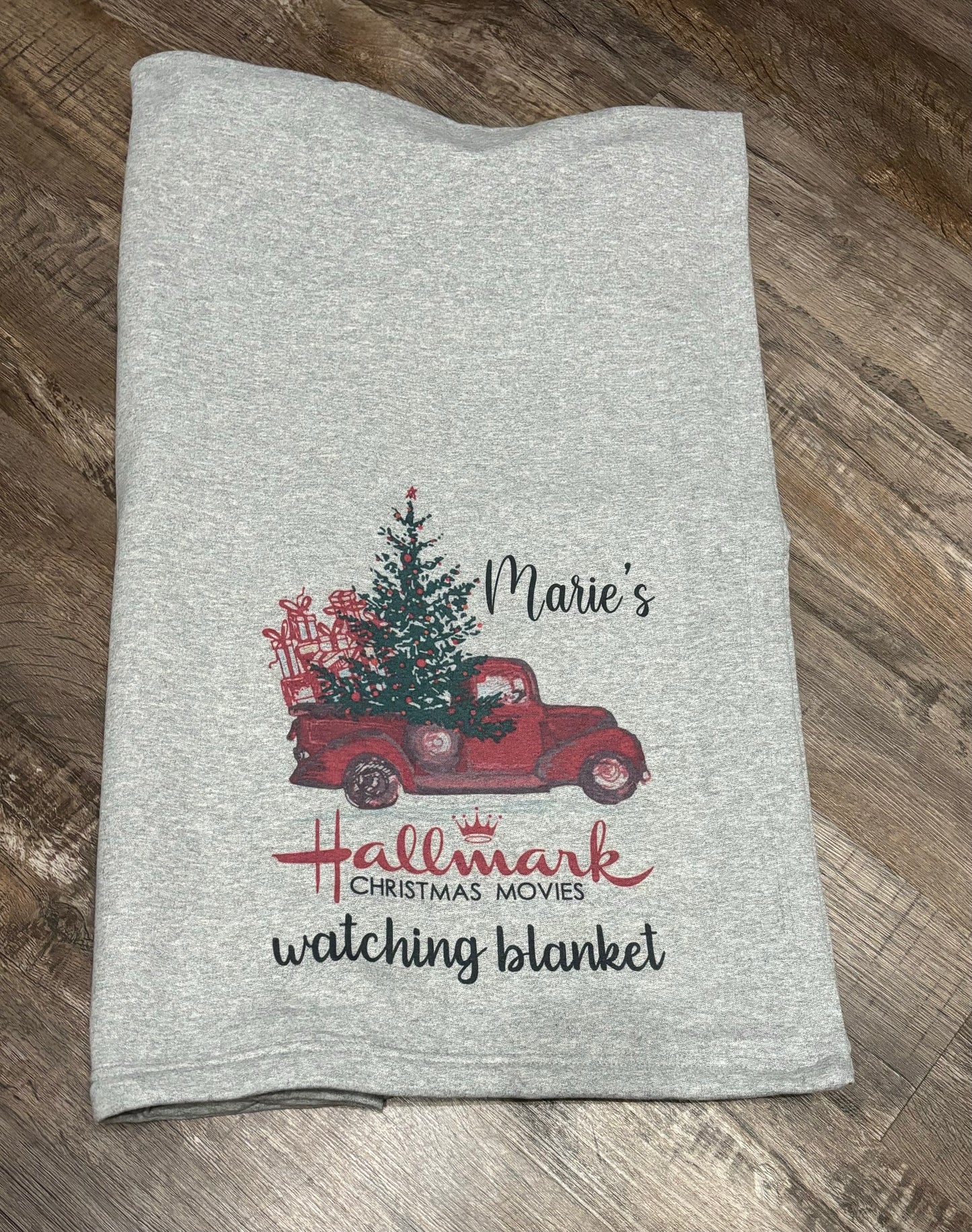 Hallmark Christmas Movie Watching Blanket - Personalized