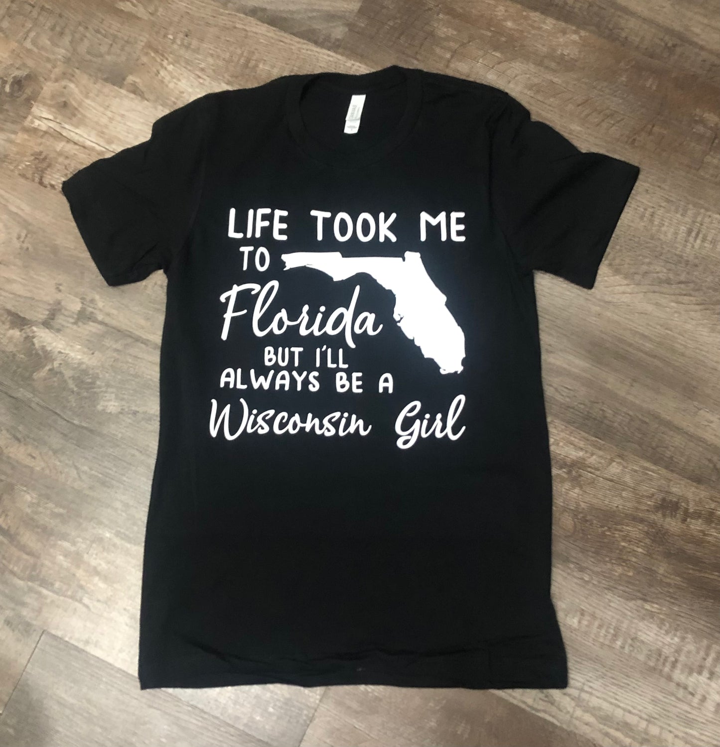 Life took me to Florida, but I'll always be a Indiana Girl - Custom State Moving Shirts