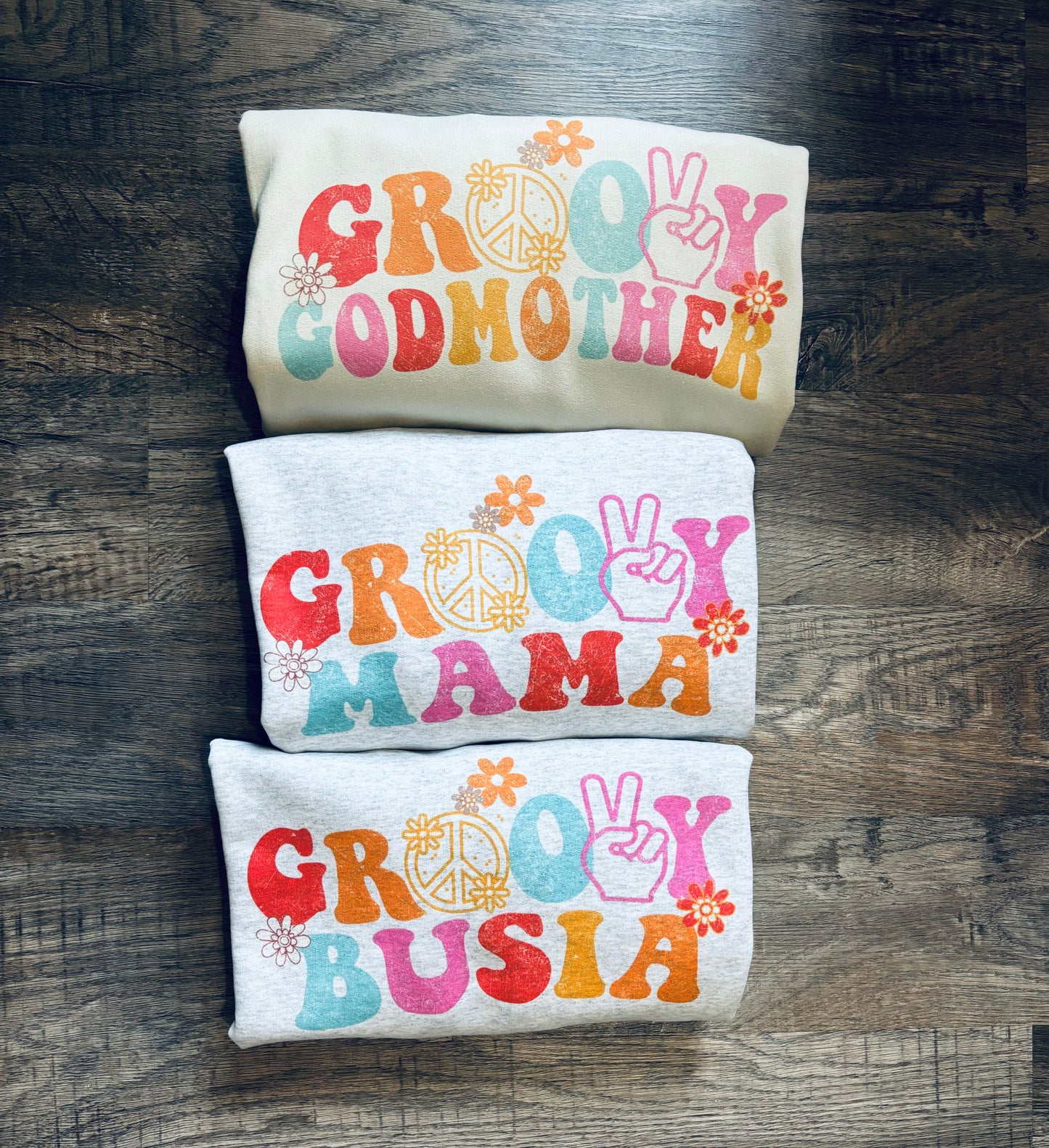 Groovy Mama Crewneck Sweatshirt -Customized