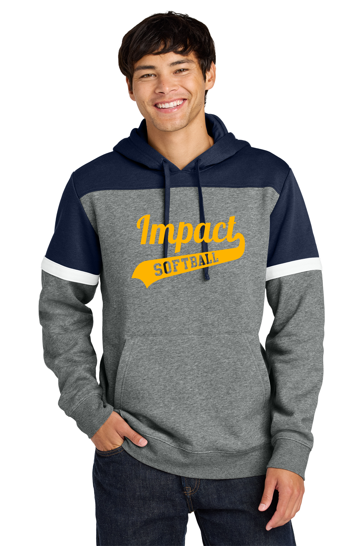 Impact Color Block Softball Hoodie