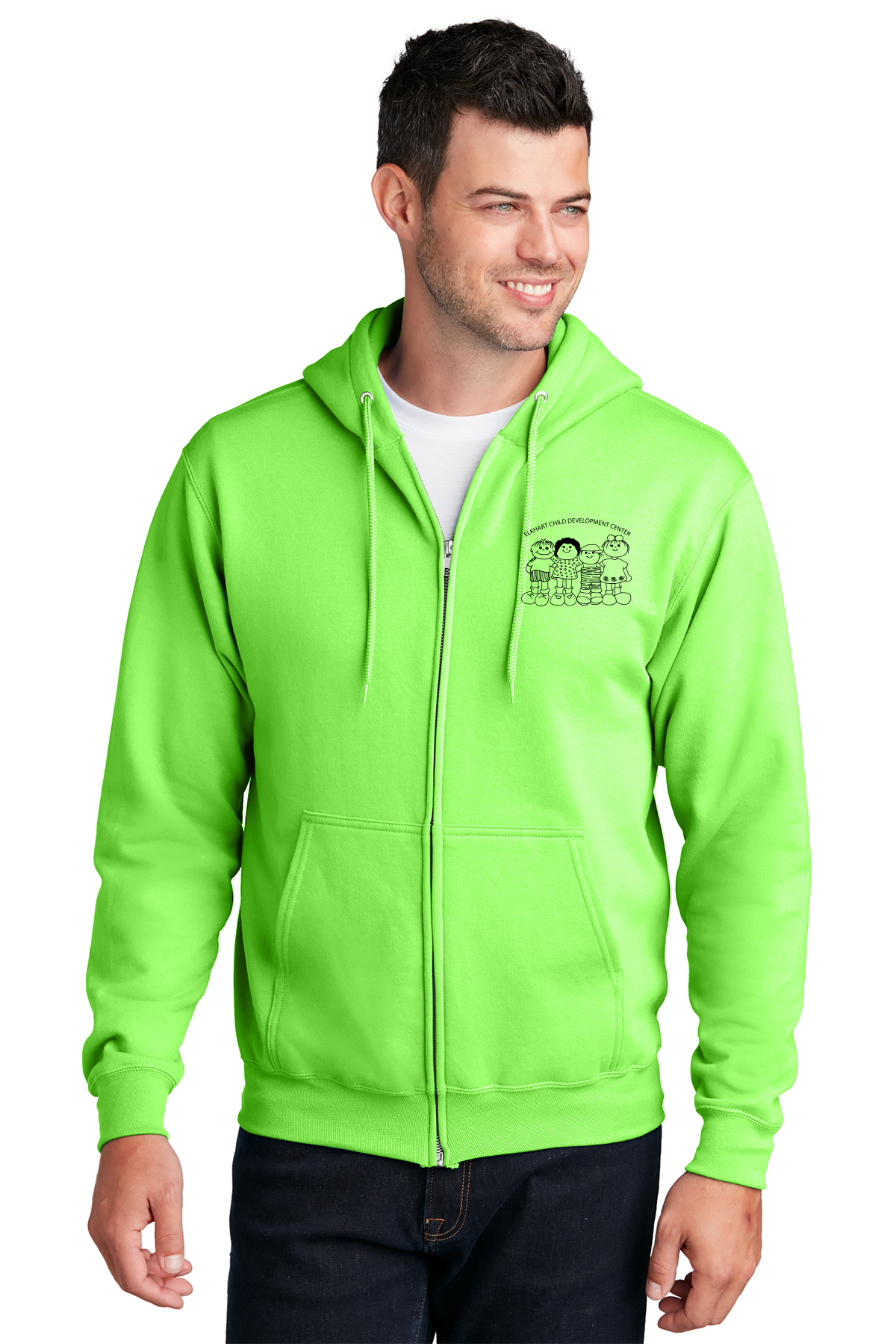 Elkhart Child Development Center Fleece Full-Zip Hooded Sweatshirt