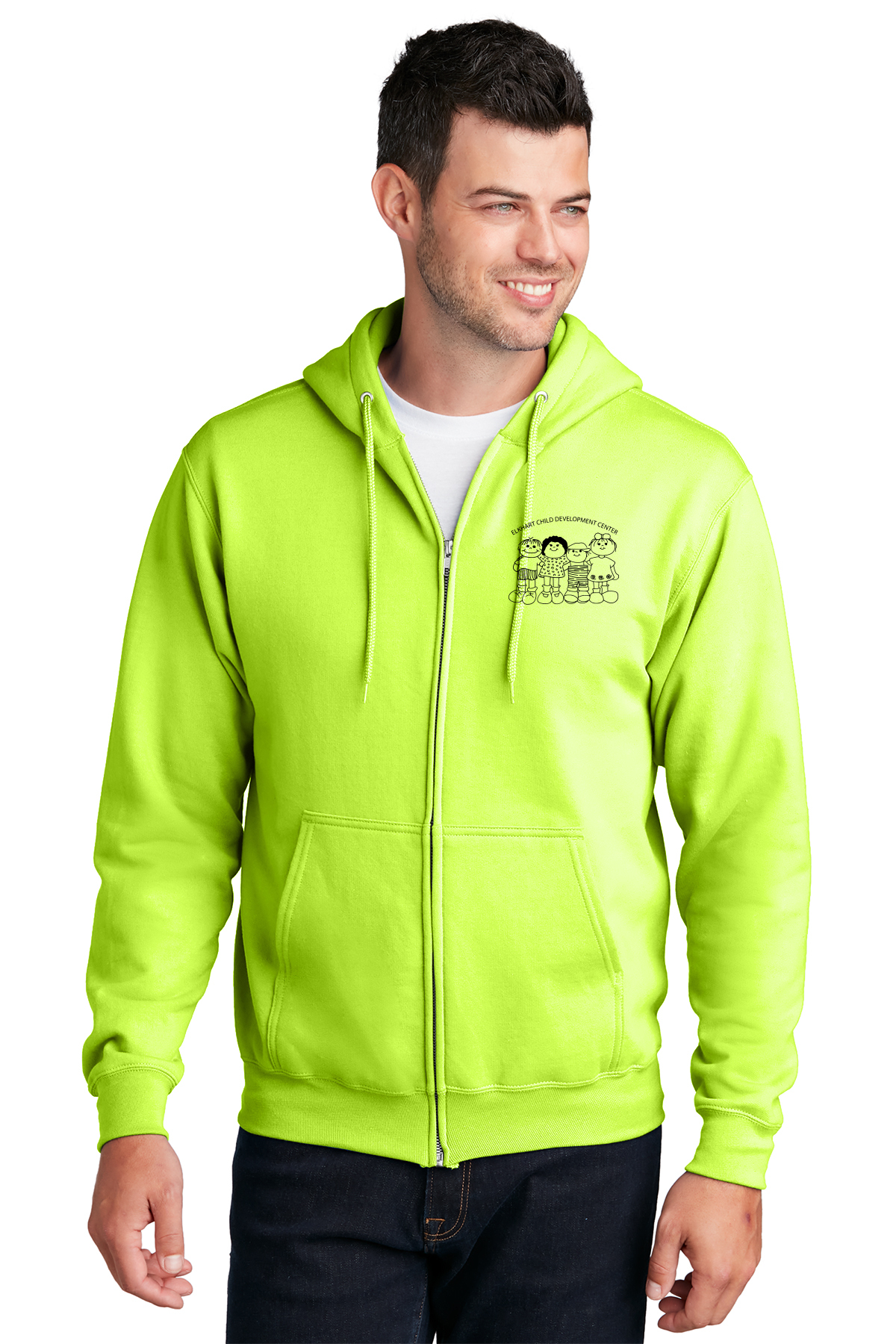 Elkhart Child Development Center Fleece Full-Zip Hooded Sweatshirt