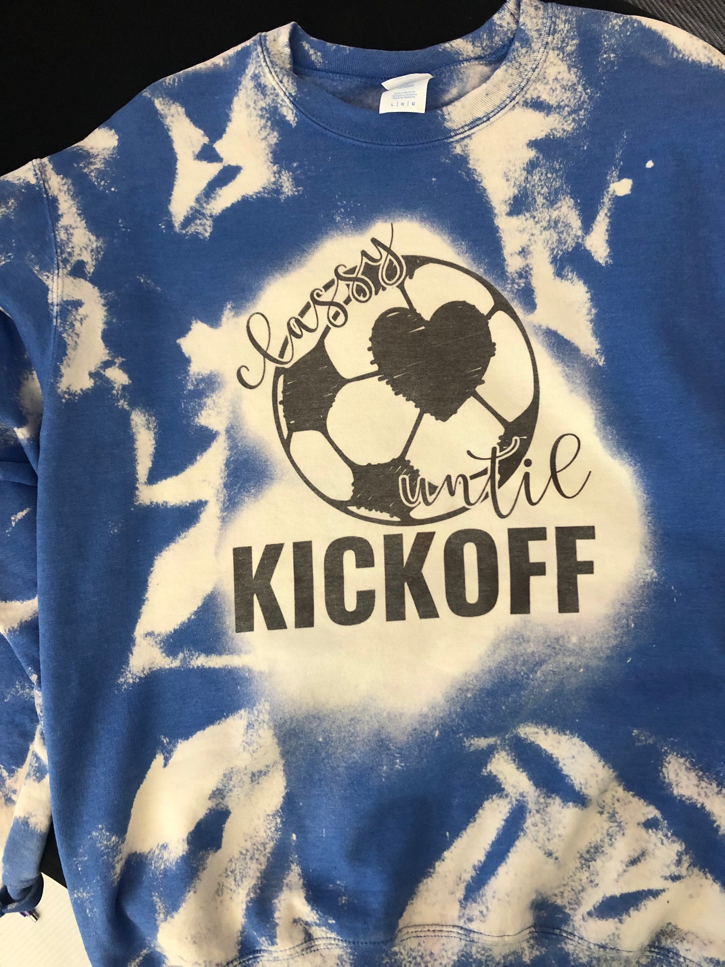 Class until Kick off Soccer Bleached Sweatshirt