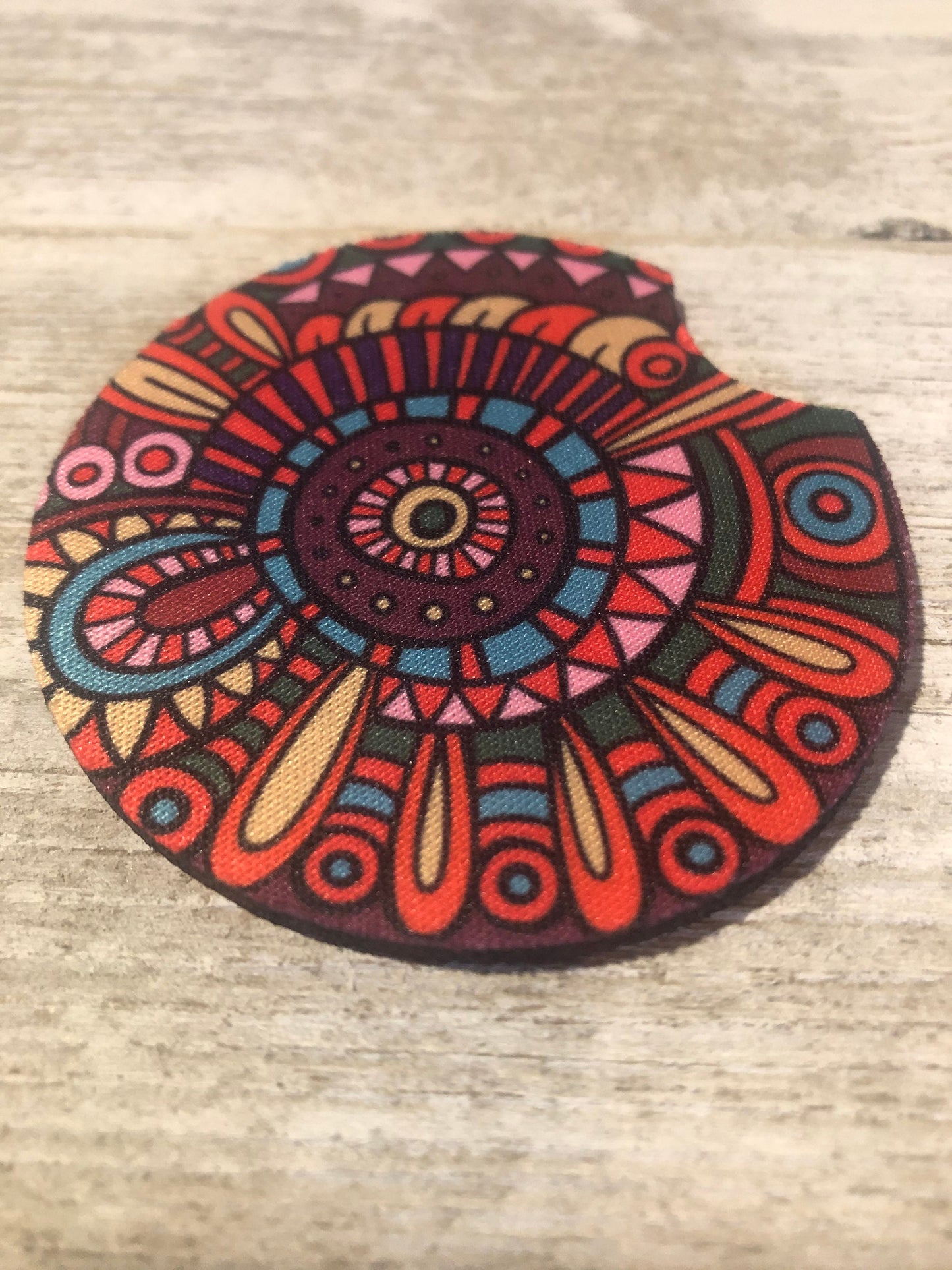 Set of 2 Personalized Leopard Car Coasters-Amazing Grace-Believe- Auto Accessories-Monogrammed car coasters (set of 2) - Liv's Boutique