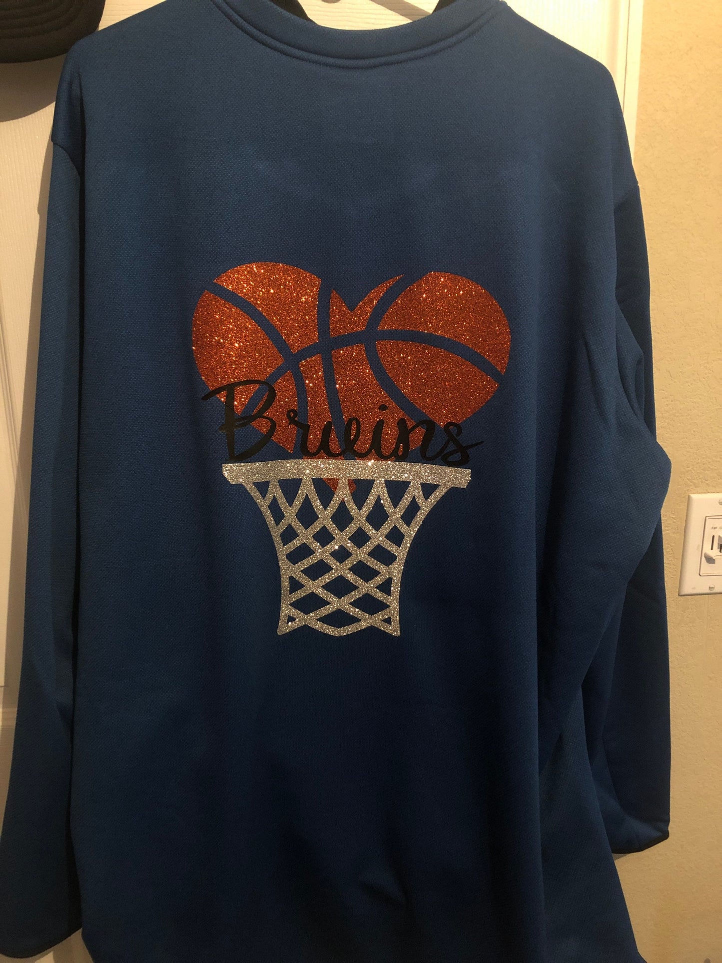 Glitter Basketball Mom Sweatshirt - Liv's Boutique