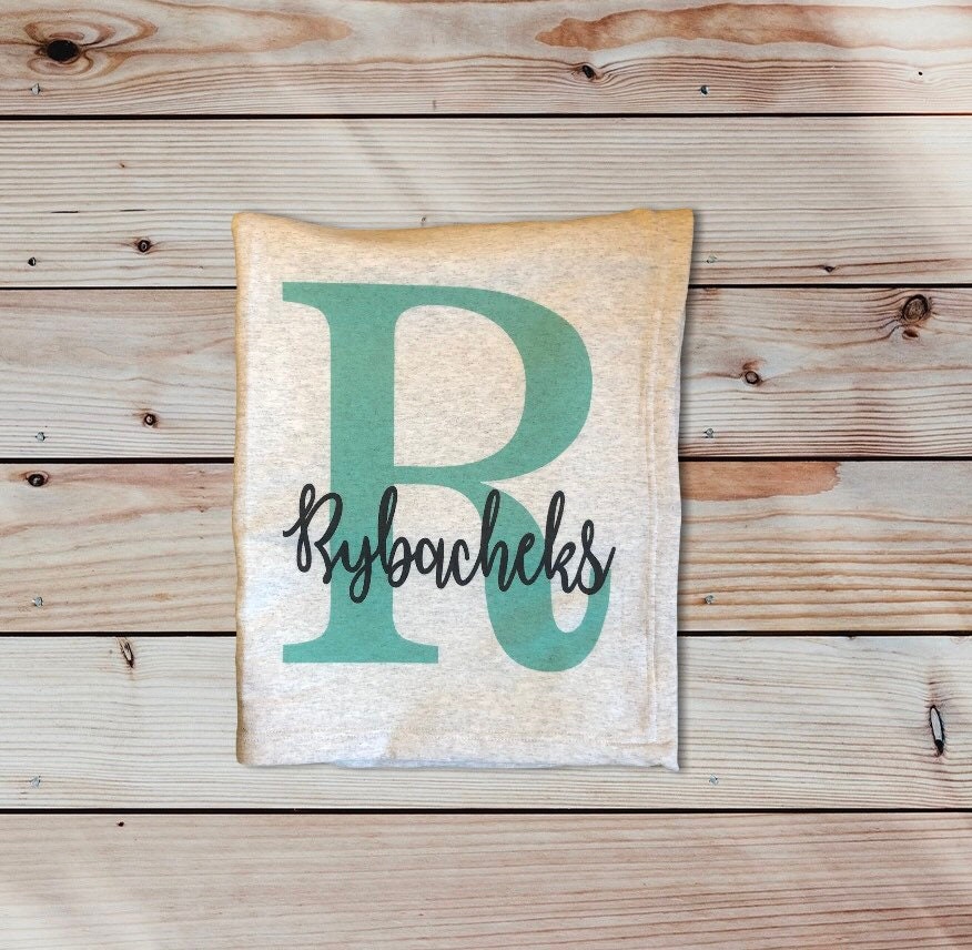 Monogrammed ~ Initial Blankets