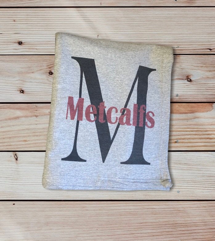 Monogrammed ~ Initial Blankets