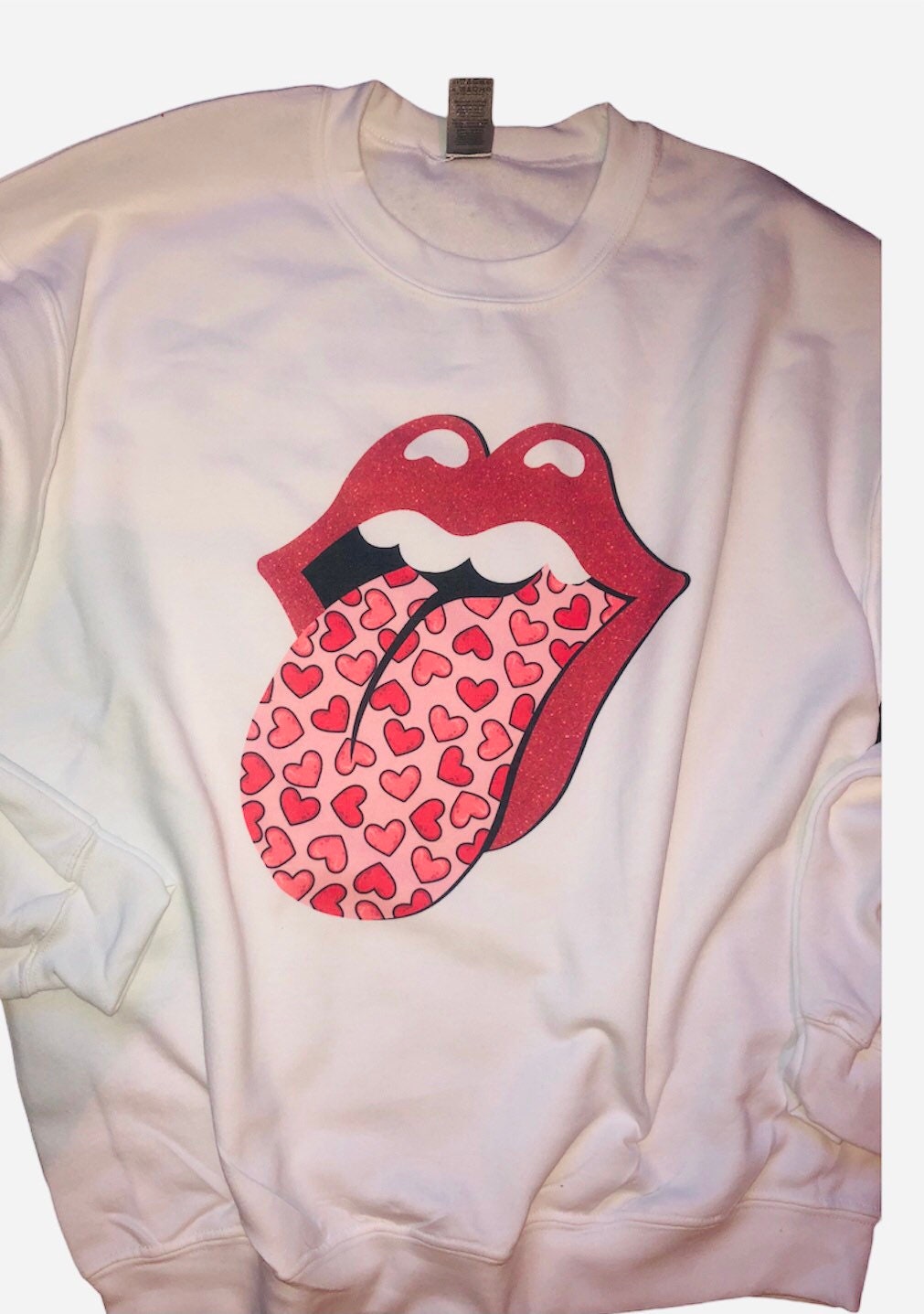 Valentine Candy Tongue Sweatshirt - Liv's Boutique