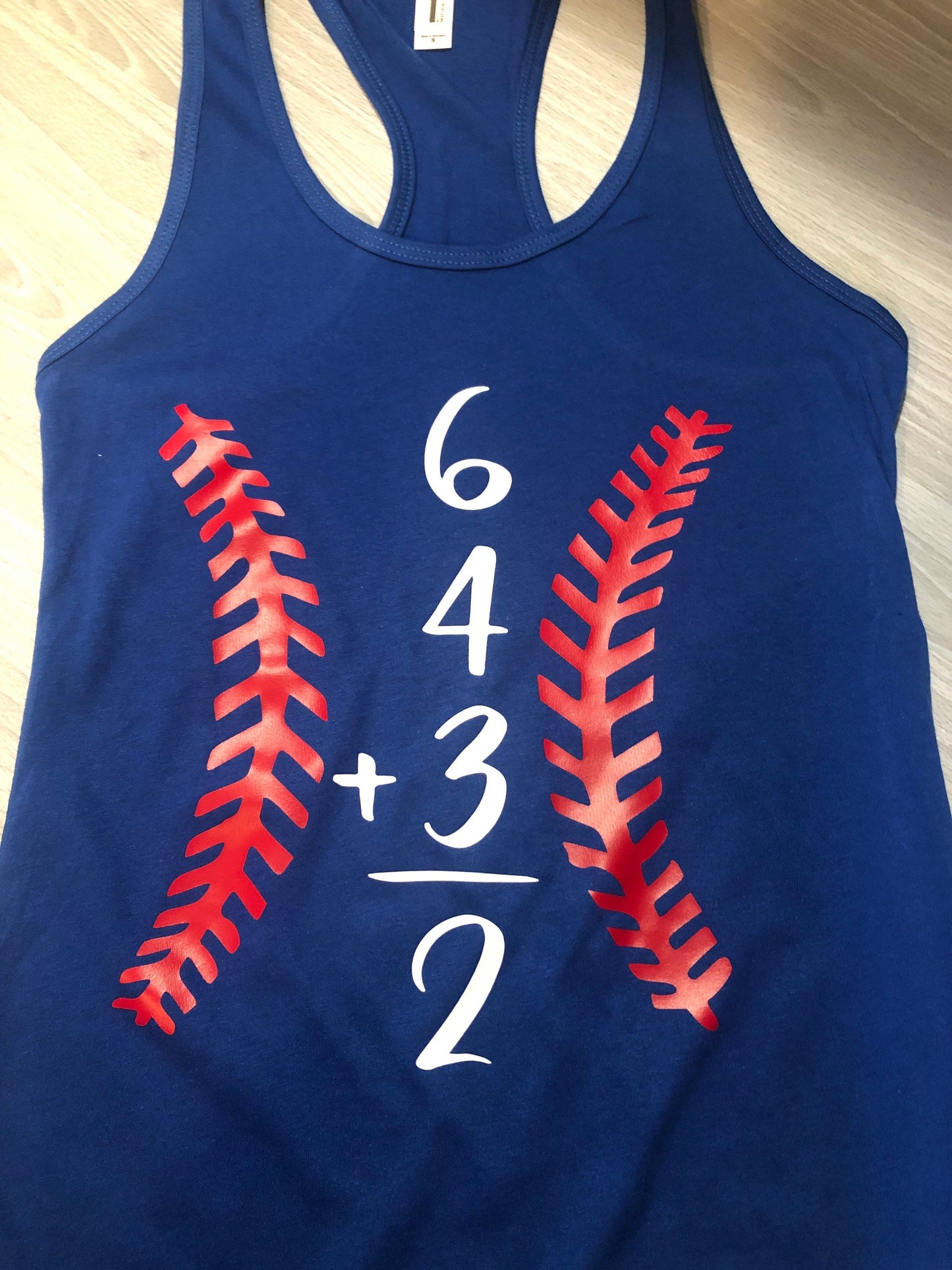 Personalized Baseball Double Play 6 4 3 2 on Tank, Personalized Turn Two Glitter Baseball Tank with Name, Custom Glitter Softball Name