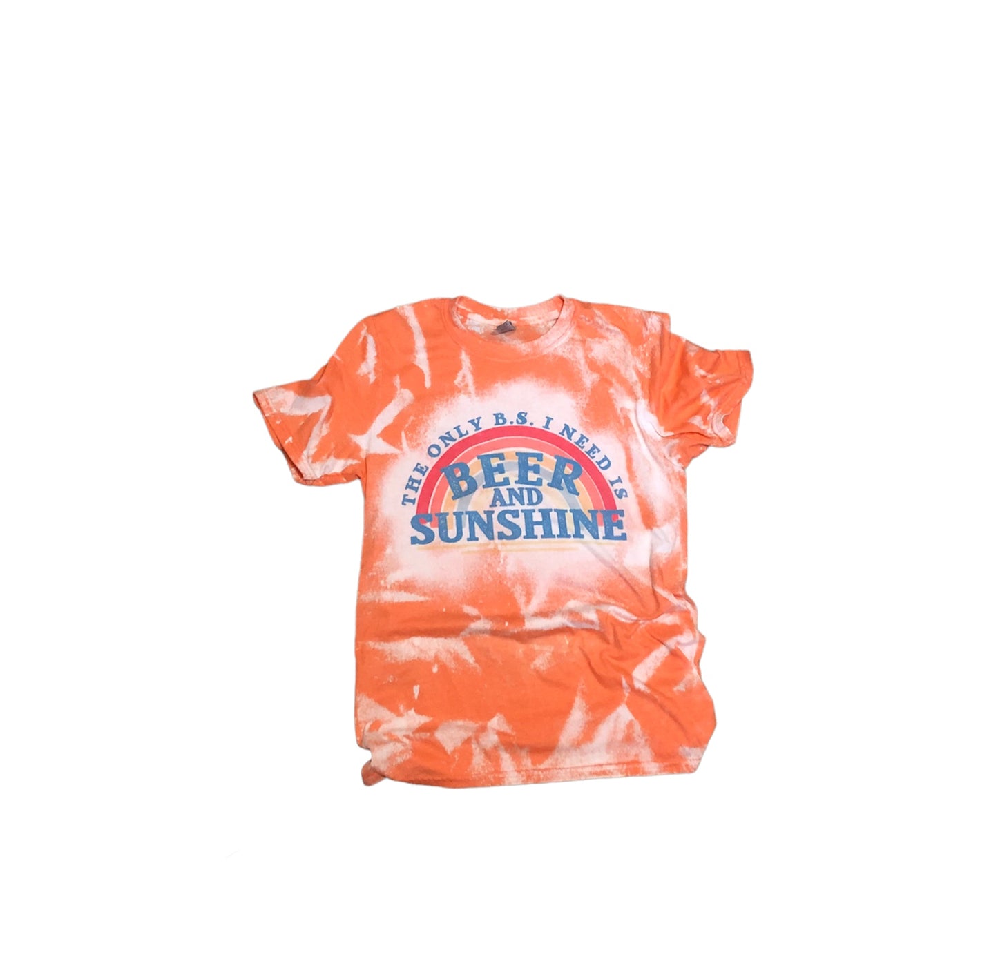Beer and Sunshine Bleached Tee - Liv's Boutique