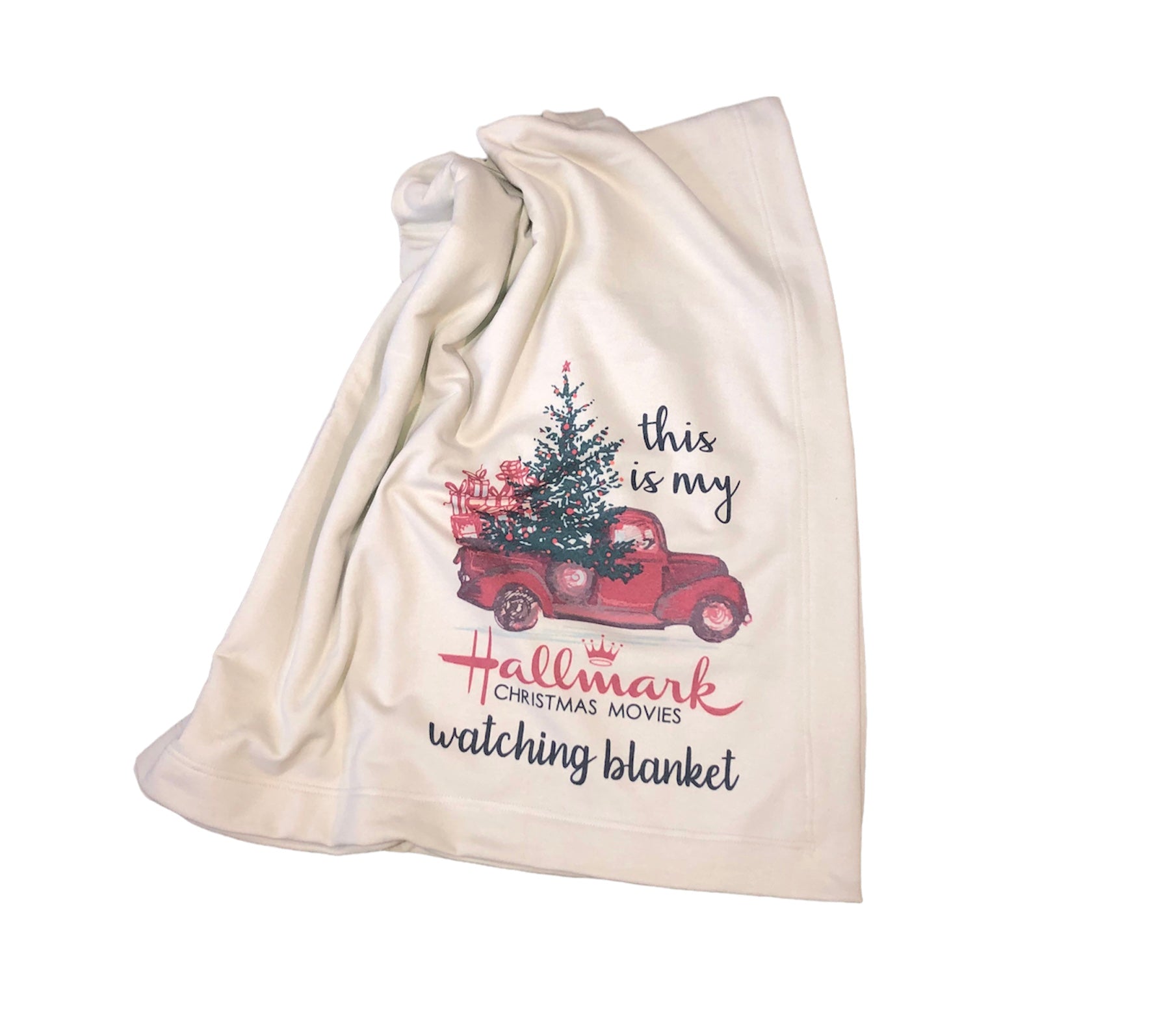 Hallmark Christmas Movie Watching Blanket Personalized – Liv's