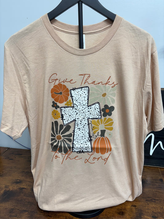 Give thanks to the Lord Graphic Tee