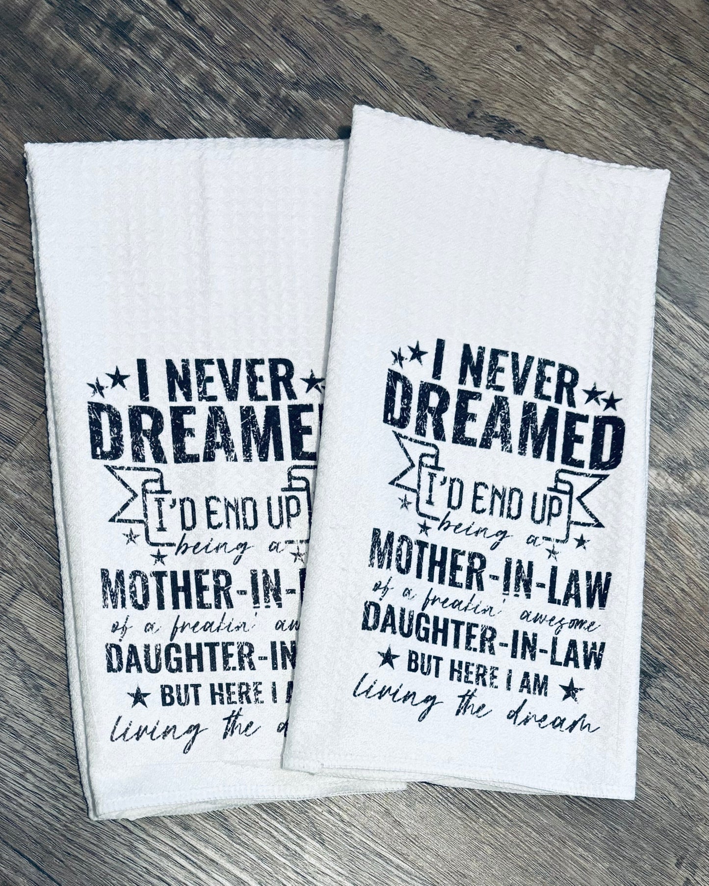 Funny Kitchen Towel | Are We Having Drinks Or Dranks | Neighbor Gift| Dish Towel