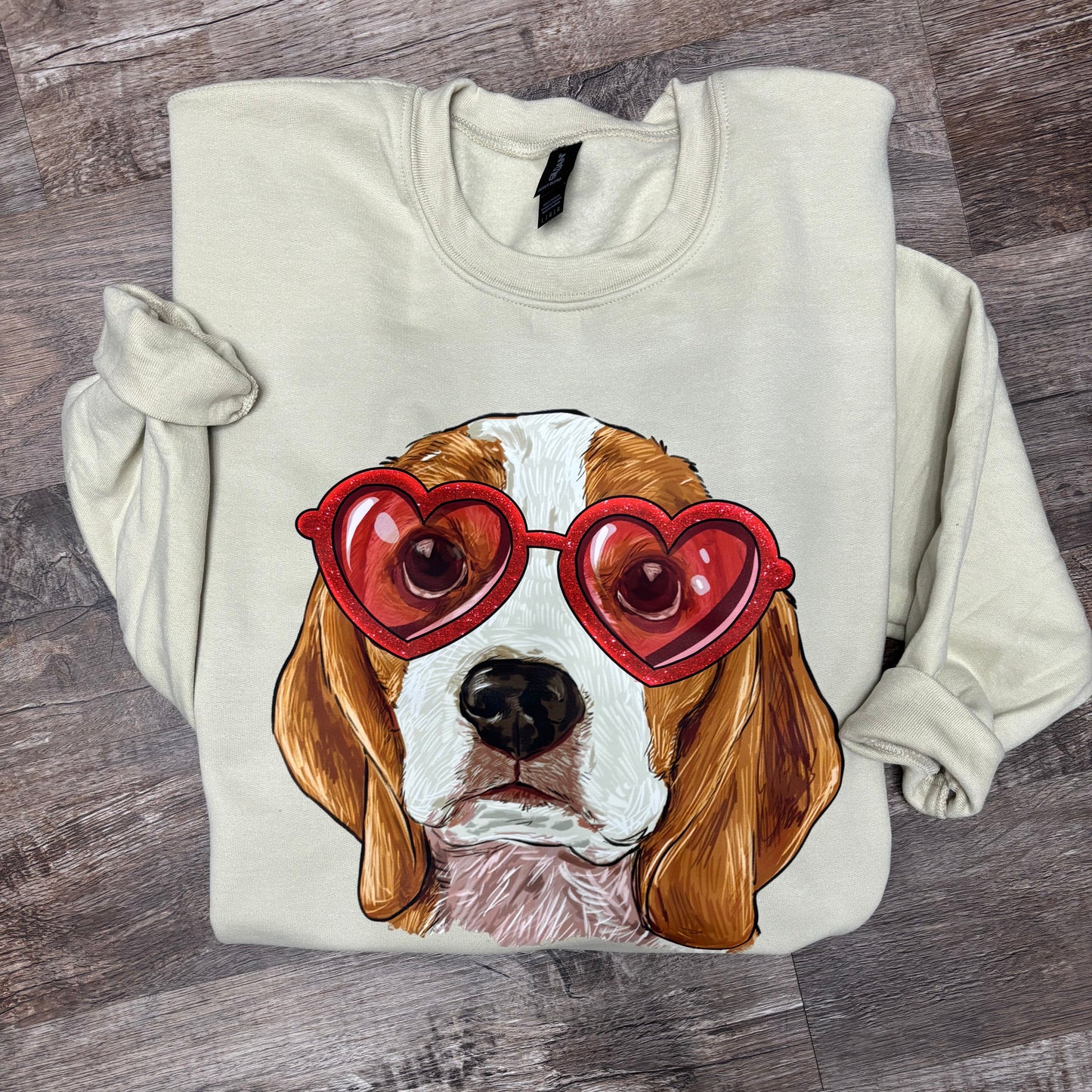Valentine Beagle Sweatshirt