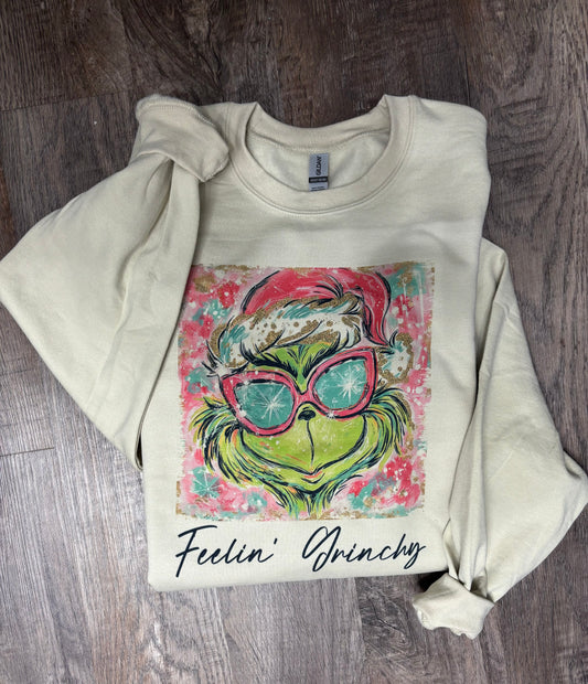 Feelin Grinchy Crewneck Sweatshirt
