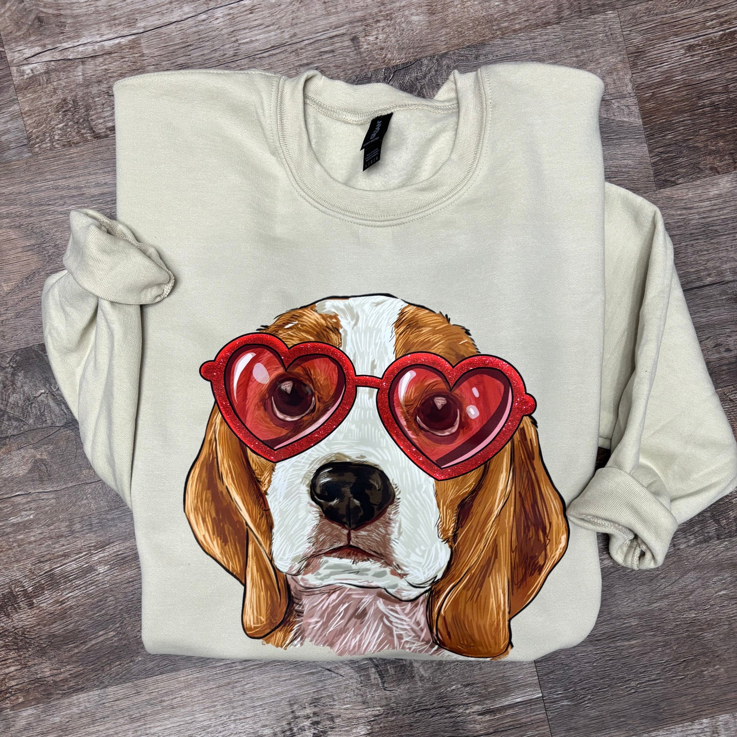 Valentine Beagle Sweatshirt