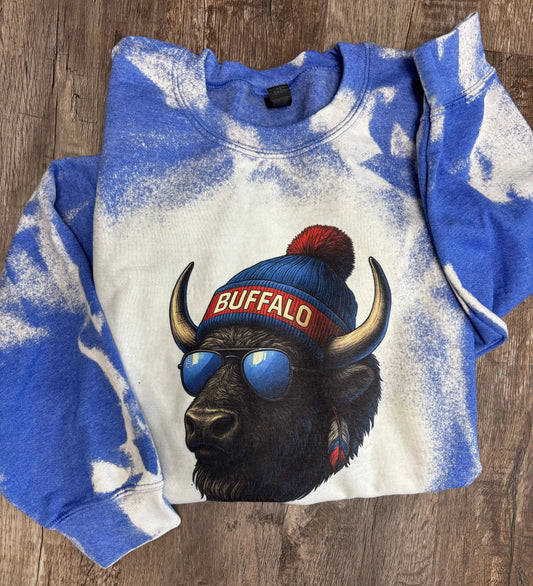 Bleached Spirit Animal Football Crewnecks