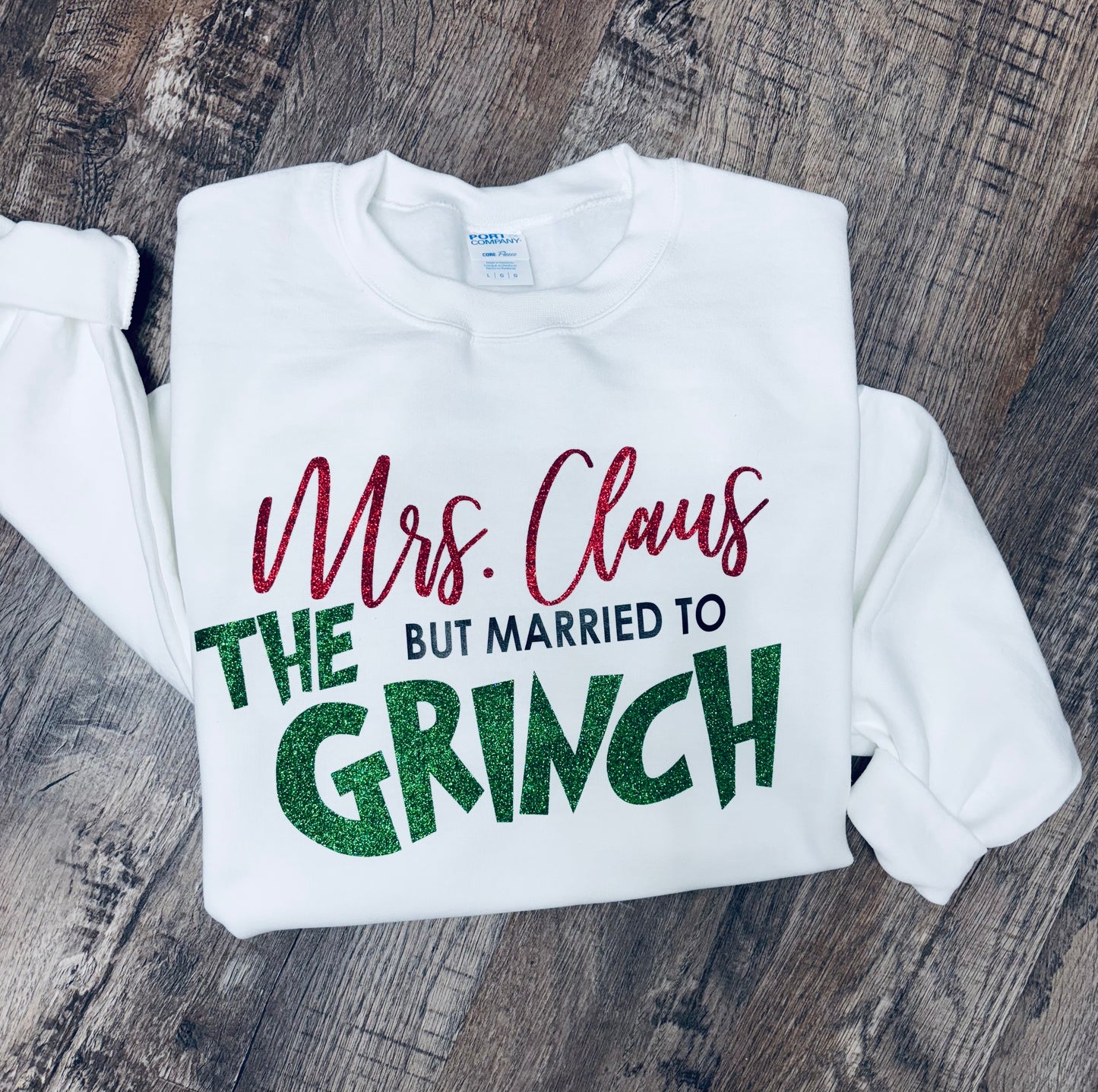 Mrs Claus but Married to the Grinch Unisex Sweatshirt