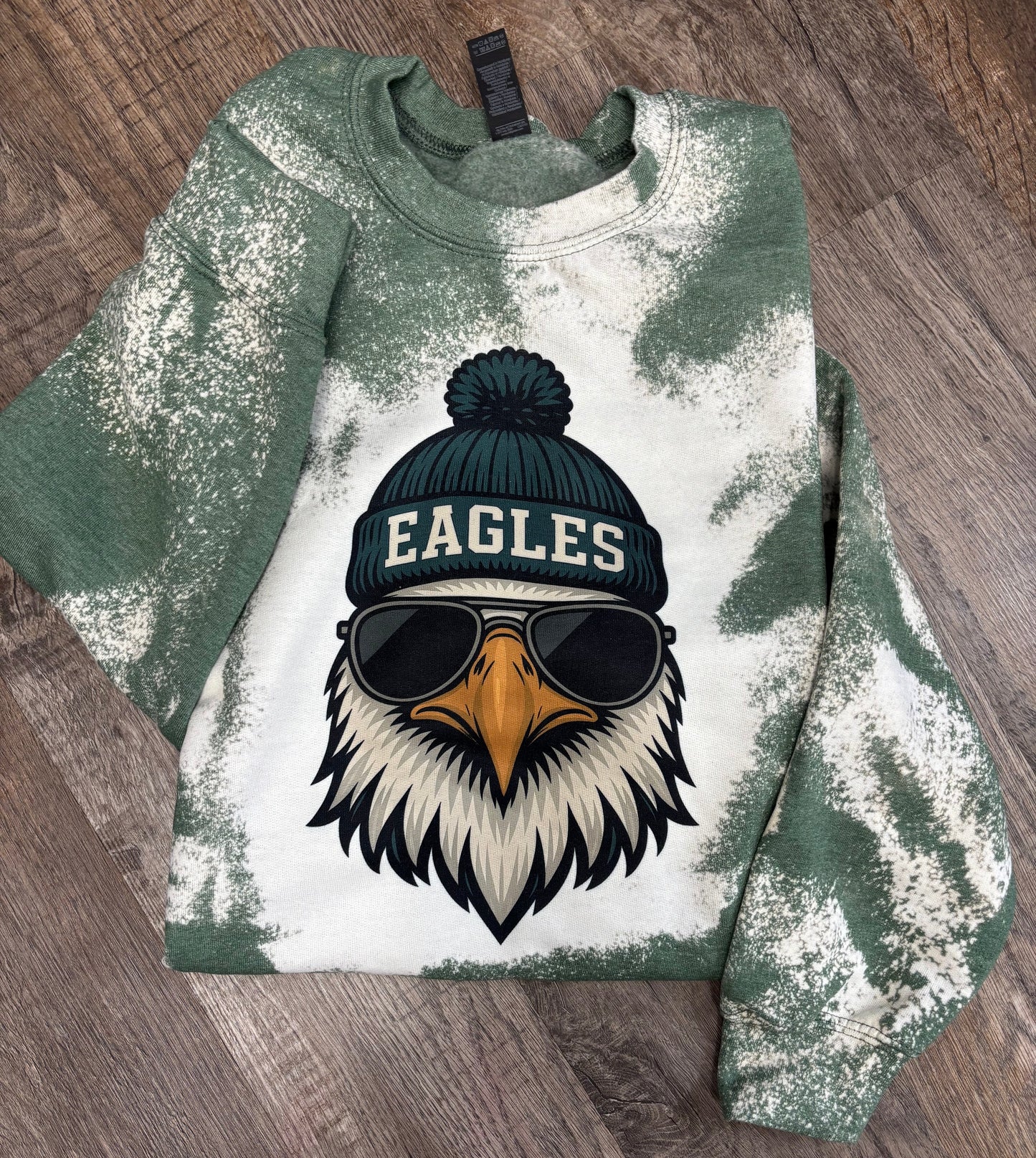 Bleached Spirit Animal Football Crewnecks