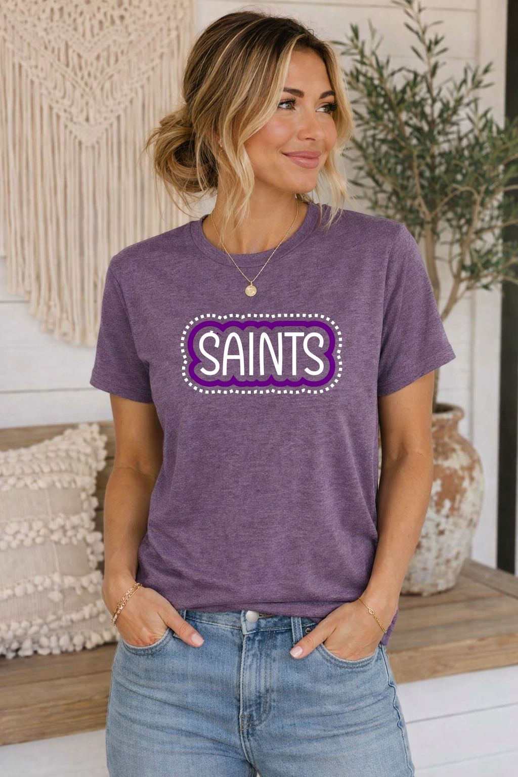 Custom School or Mascot Name Dots Design | Crewneck or Tee