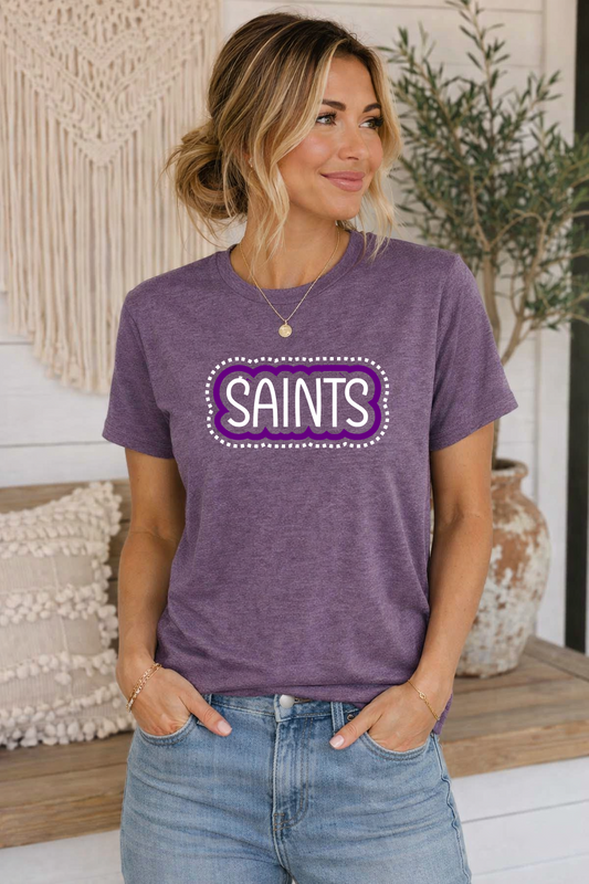 Custom School or Mascot Name Dots Design | Crewneck or Tee - Liv's Boutique