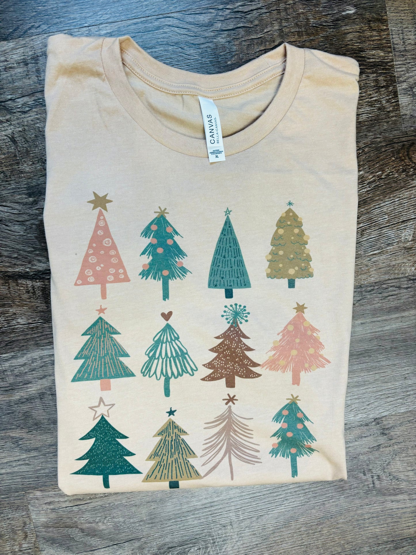 Boho Christmas Trees Unisex Sweatshirt or Tee