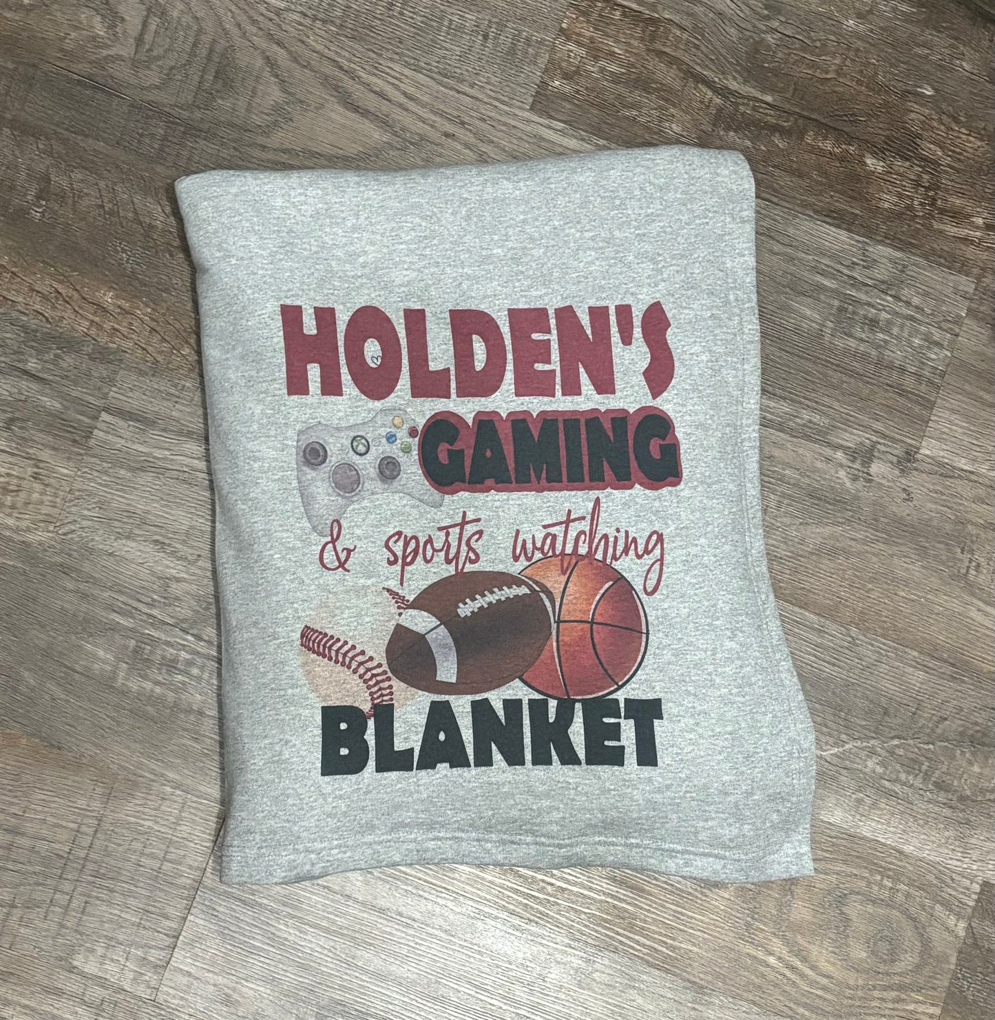 Binge Watching Movie Blanket Personalized Gift
