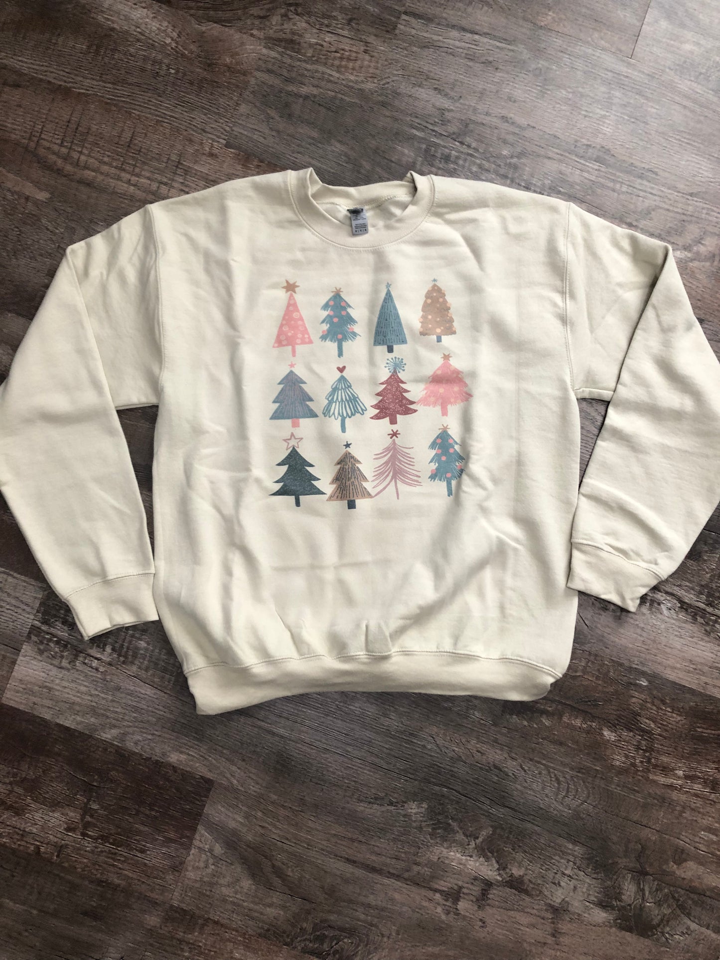 Boho Christmas Trees Unisex Sweatshirt or Tee