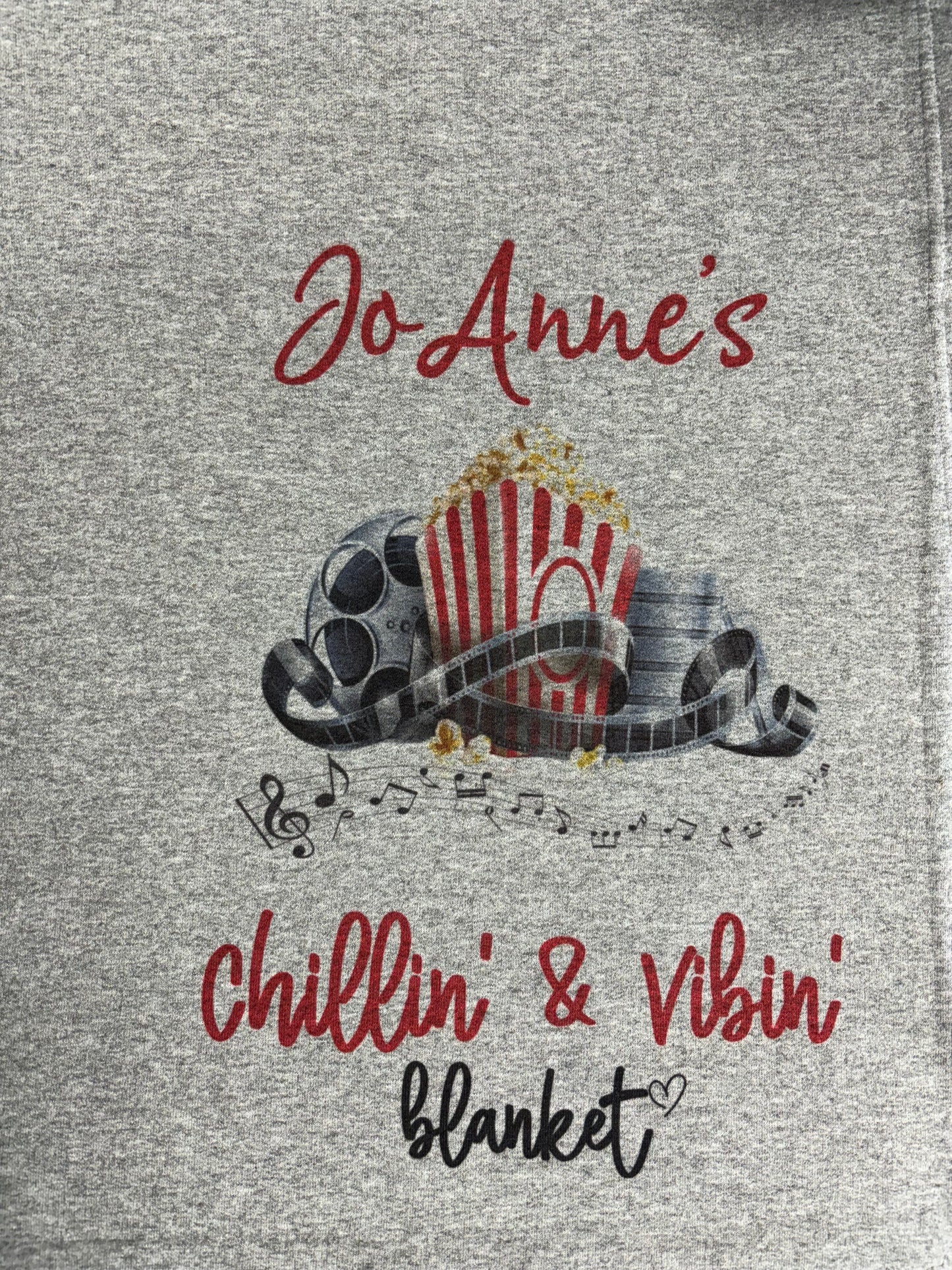 Binge Watching Movie Blanket Personalized Gift