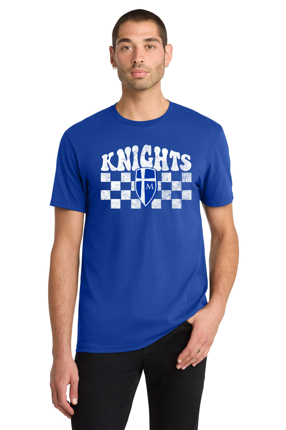Marian Knights Check Vintage Graphic Tee