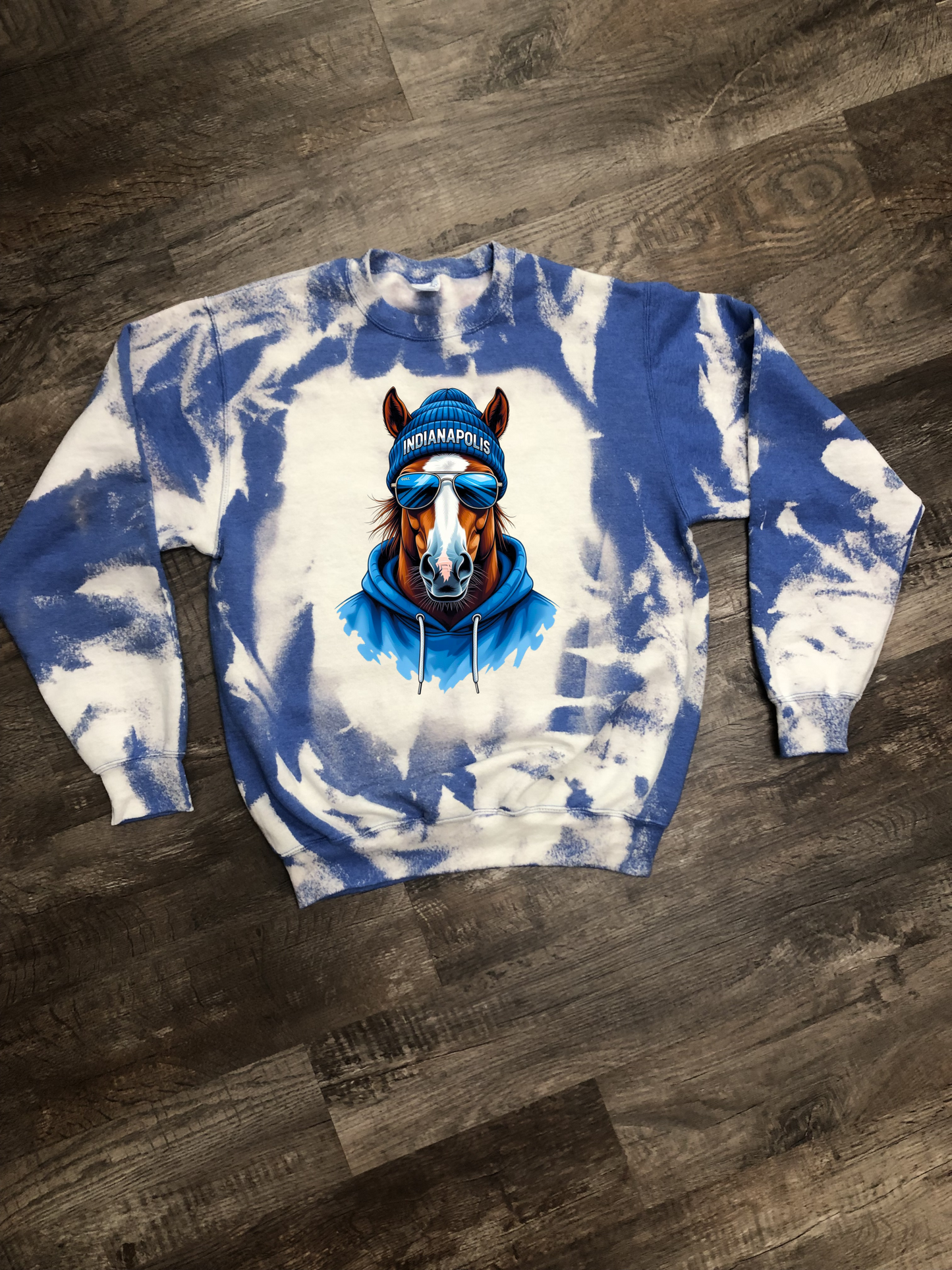 Bleached Spirit Animal Football Crewnecks