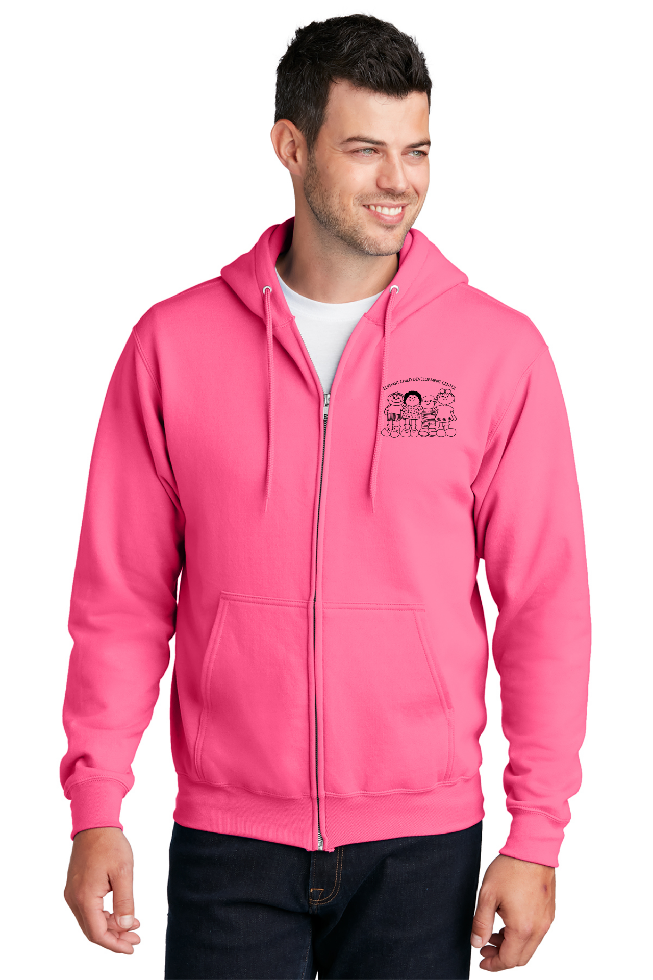 Elkhart Child Development Center Fleece Full-Zip Hooded Sweatshirt
