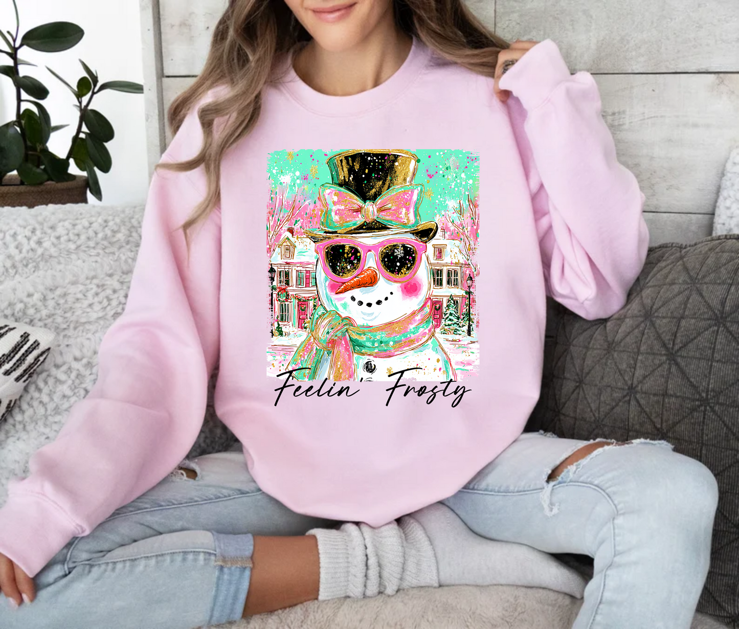 Feelin' Frosty Christmas Sweatshirt