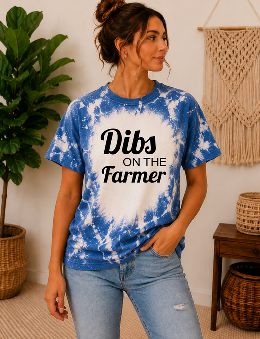 Dibs on the farmer blue bleached tee
