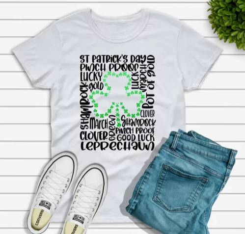 St. Patrick's Day Word Shirt
