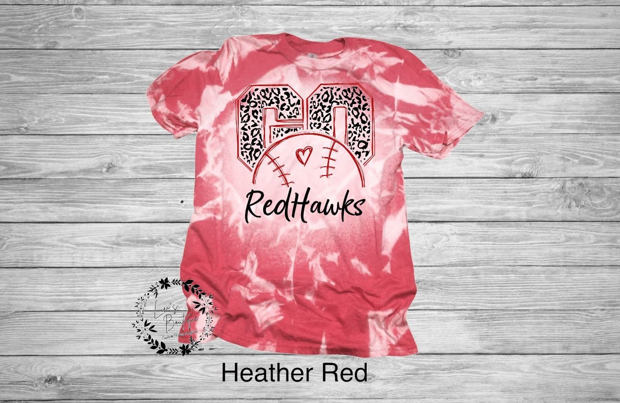 Baseball Go Leopard Custom Bleach Shirt (Custom Name and Number) - Liv's Boutique