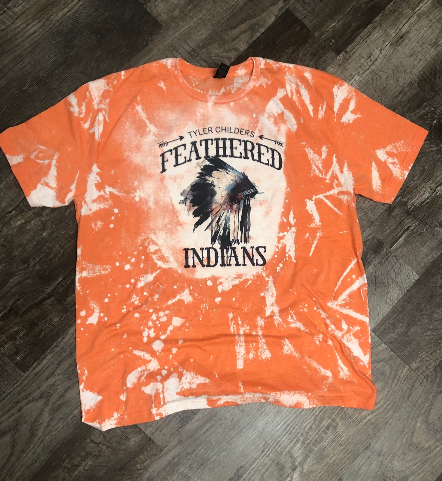 Tyler Childers Feathered Indians - Country Bleached T-Shirt