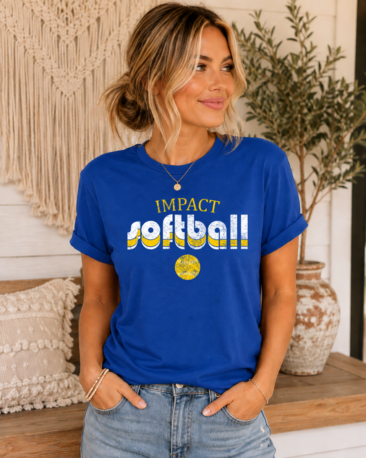 Michiana Impact Softball tee retro - customizable