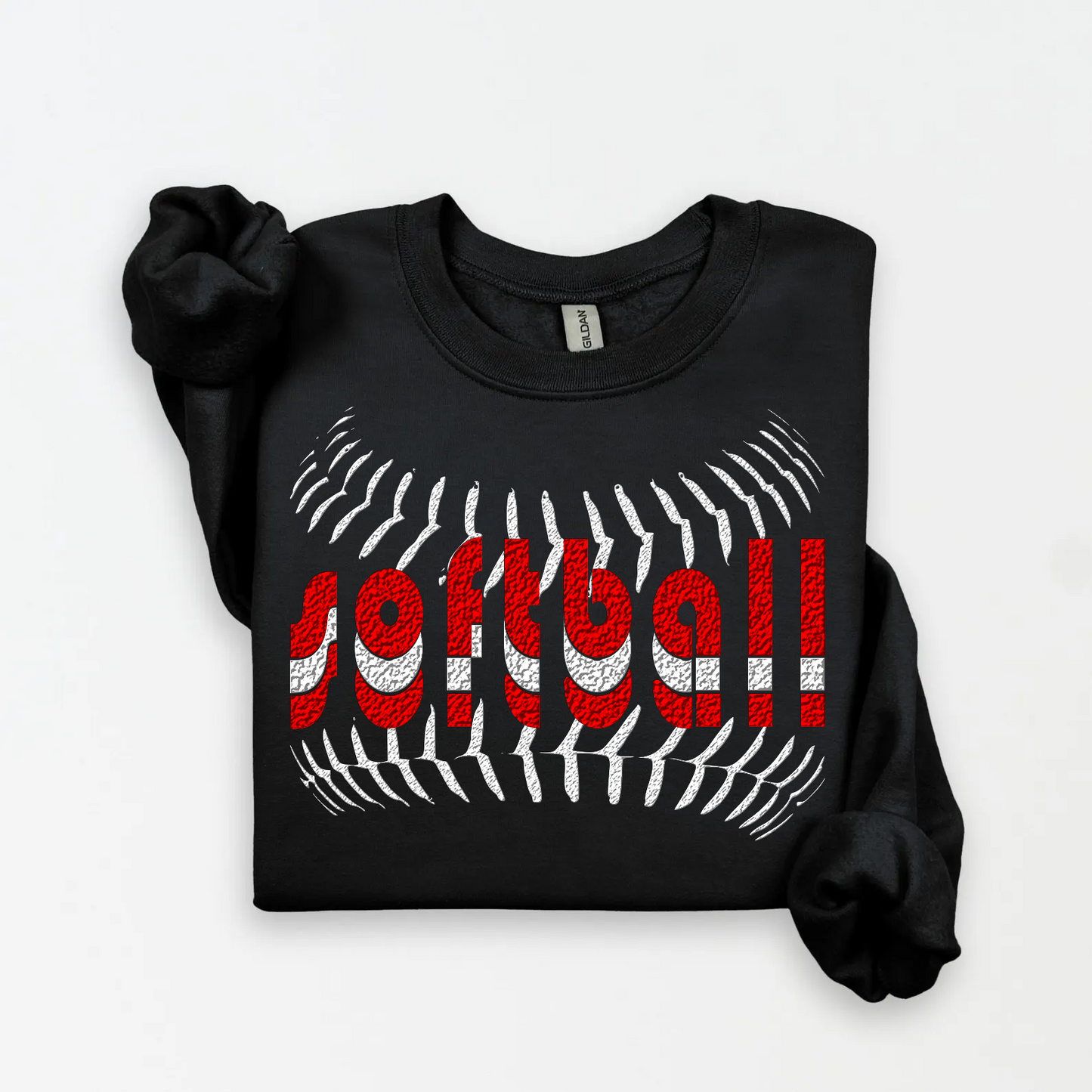 Custom Softball Spirit Crewneck Sweatshirt, Tee & Hoodie | Personalized with School Name - Liv's Boutique