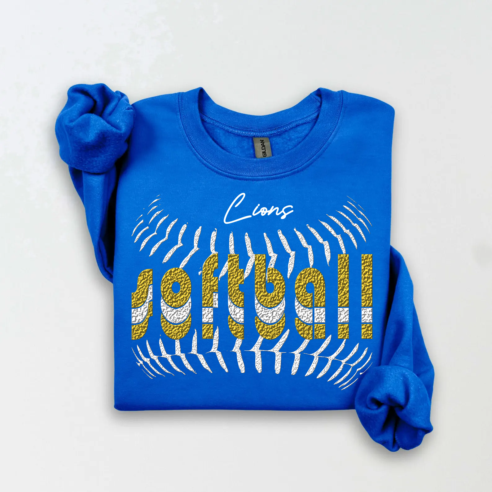 Custom Softball Spirit Crewneck Sweatshirt, Tee & Hoodie | Personalized with School Name - Liv's Boutique