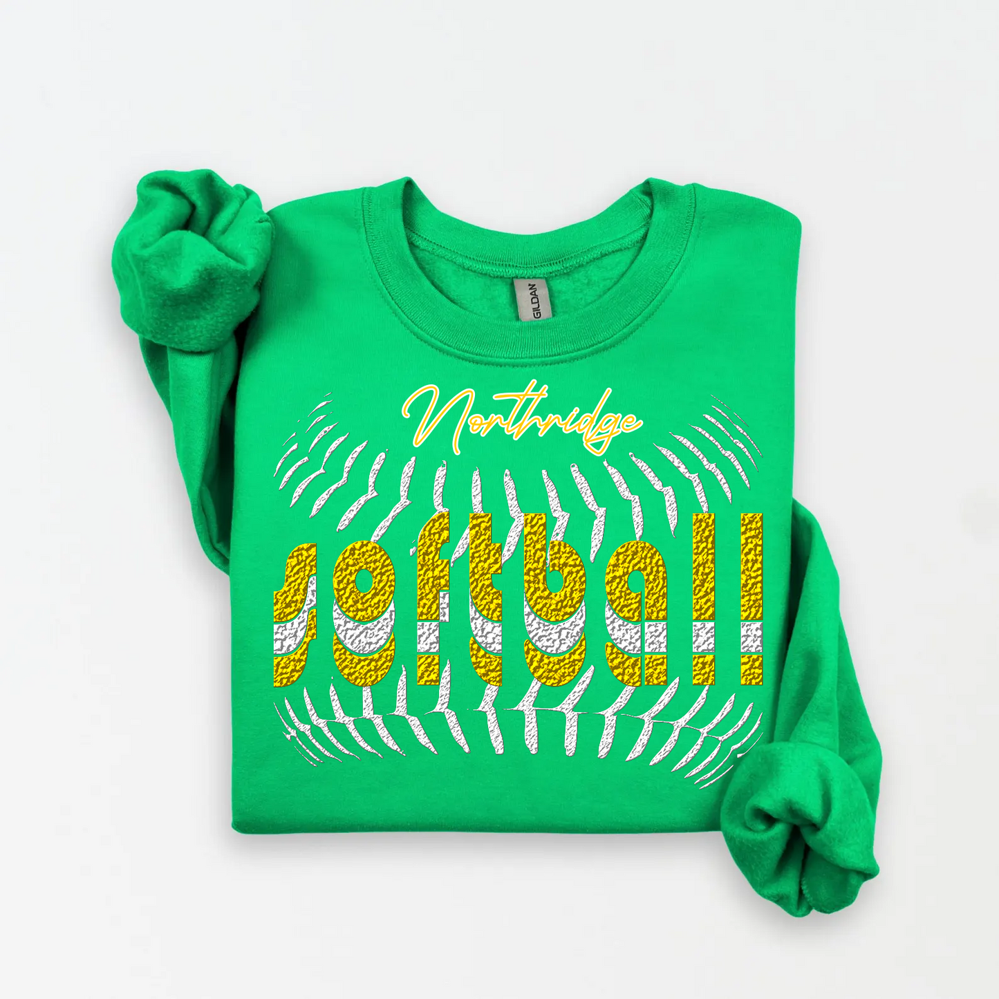 Custom Softball Spirit Crewneck Sweatshirt, Tee & Hoodie | Personalized with School Name - Liv's Boutique