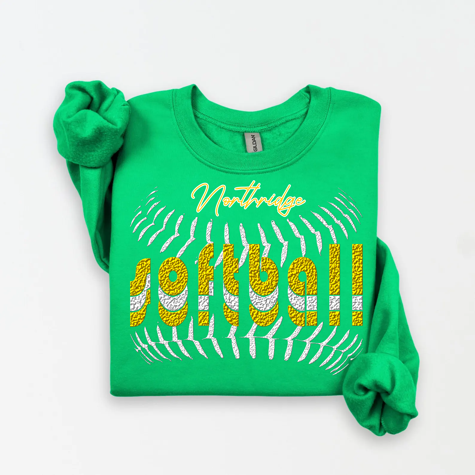 Custom Softball Spirit Crewneck Sweatshirt, Tee & Hoodie | Personalized with School Name - Liv's Boutique