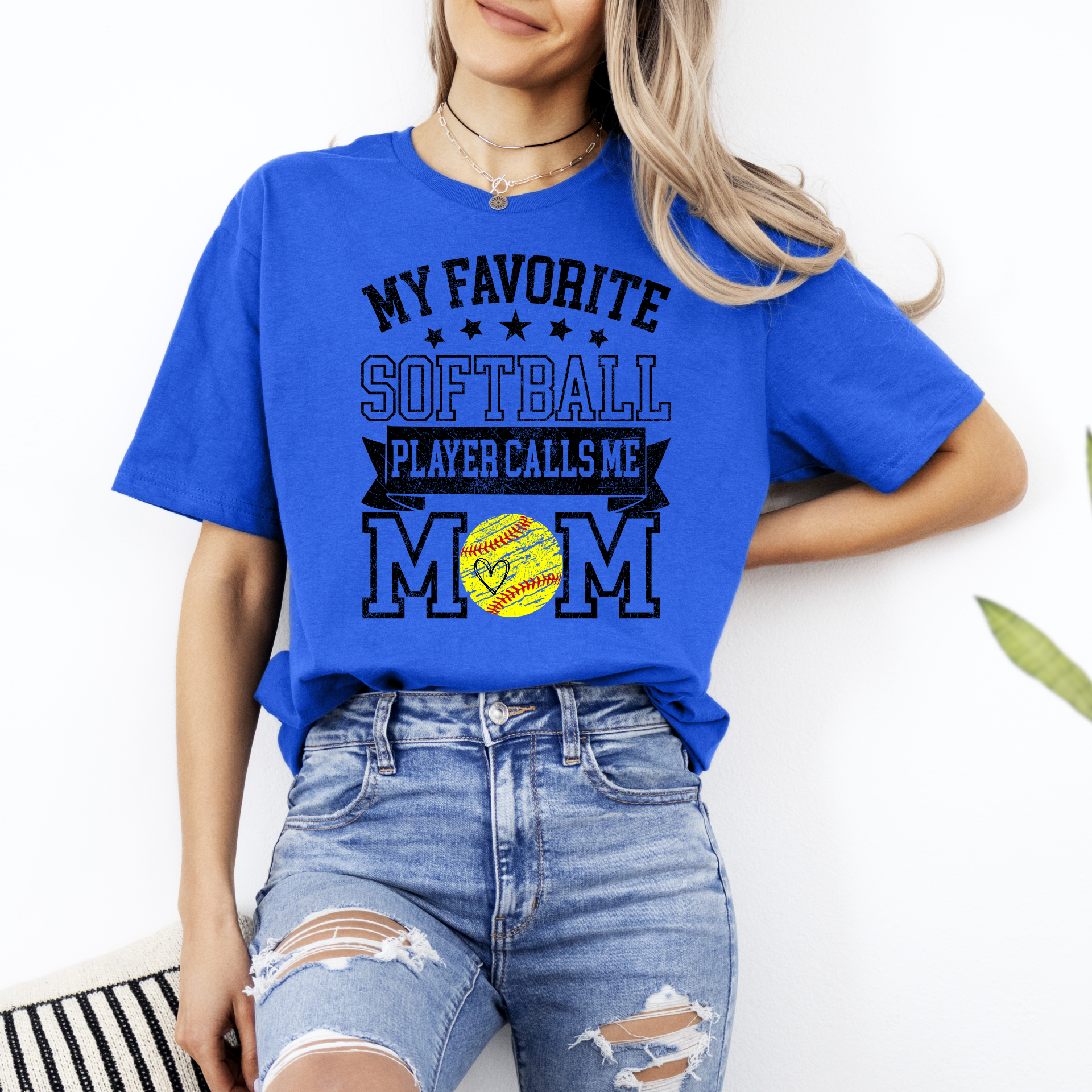 My Favorite Softball Player Calls Me Mom (Customizable)